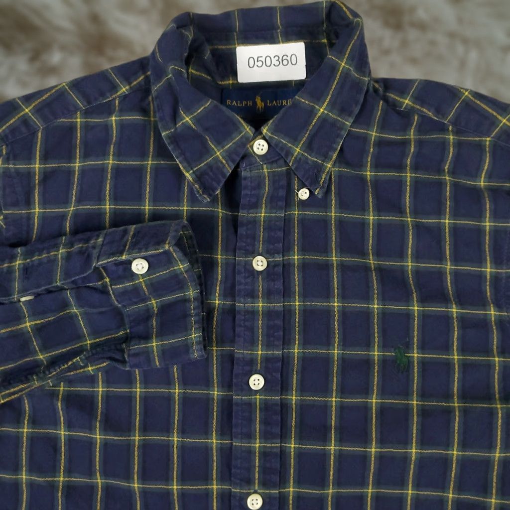 Ralph Lauren Ralph Lauren Mens Medium Blue Check Button-Up Long Sleeve Shirt Casual Size US M / EU 48-50 / 2 - 1 Thumbnail