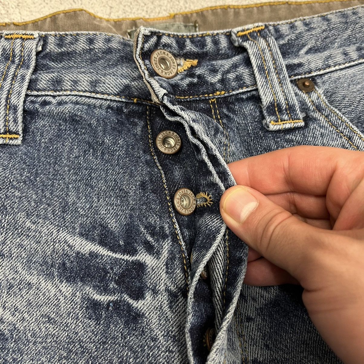 Vintage dirty distressed faded cargo baggy pants