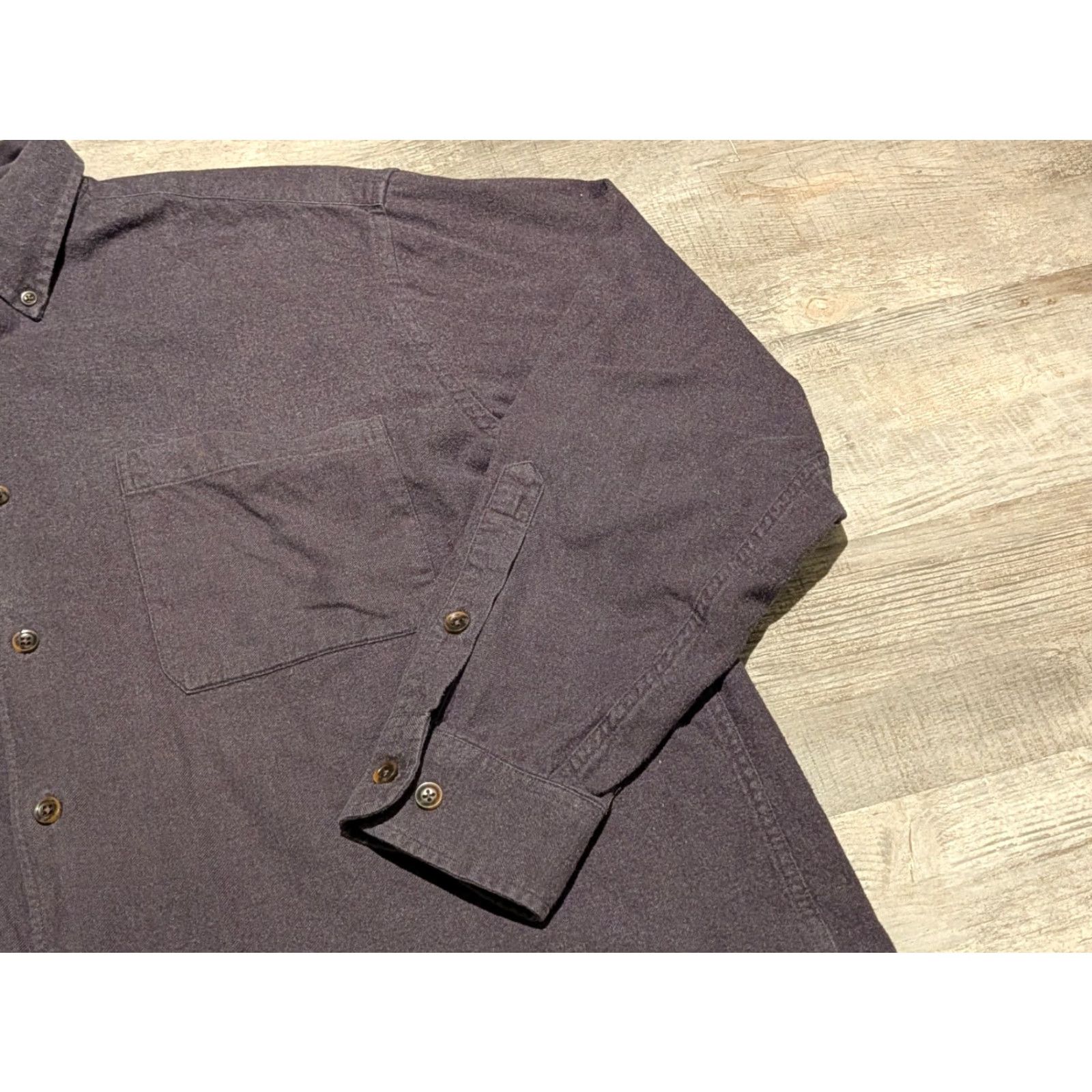 Orvis Orvis Luxury Flannel Shirt Mens Button-Down Chamois L/S Gray XL Cotton Button-Up Heavyweight Pockets Casual Travel Workwear Outdoor Classic Mens Size US XL / EU 56 / 4 - 3 Thumbnail