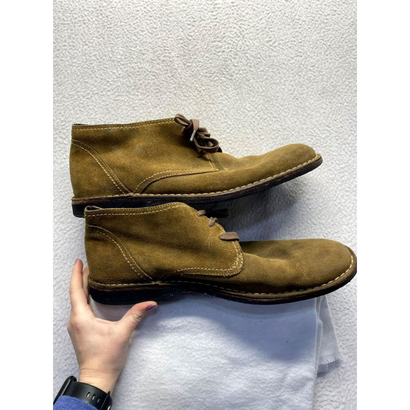 John Varvatos John Varvatos Chukka Boots Mens 13 Brown Suede Vintage 5955 Boots Size US 13 / EU 46 - 3 Thumbnail