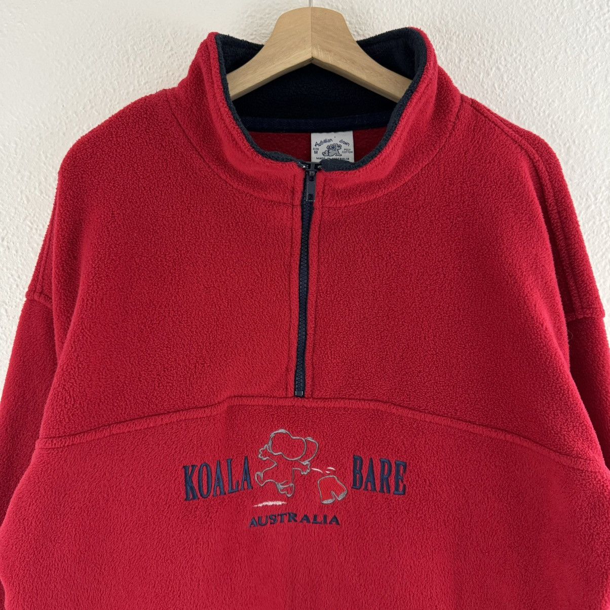 Other Koala Bare Australia 90s Red Oversized Fleece Sweatshirt Size M / US 6-8 / IT 42-44 - 3 Thumbnail