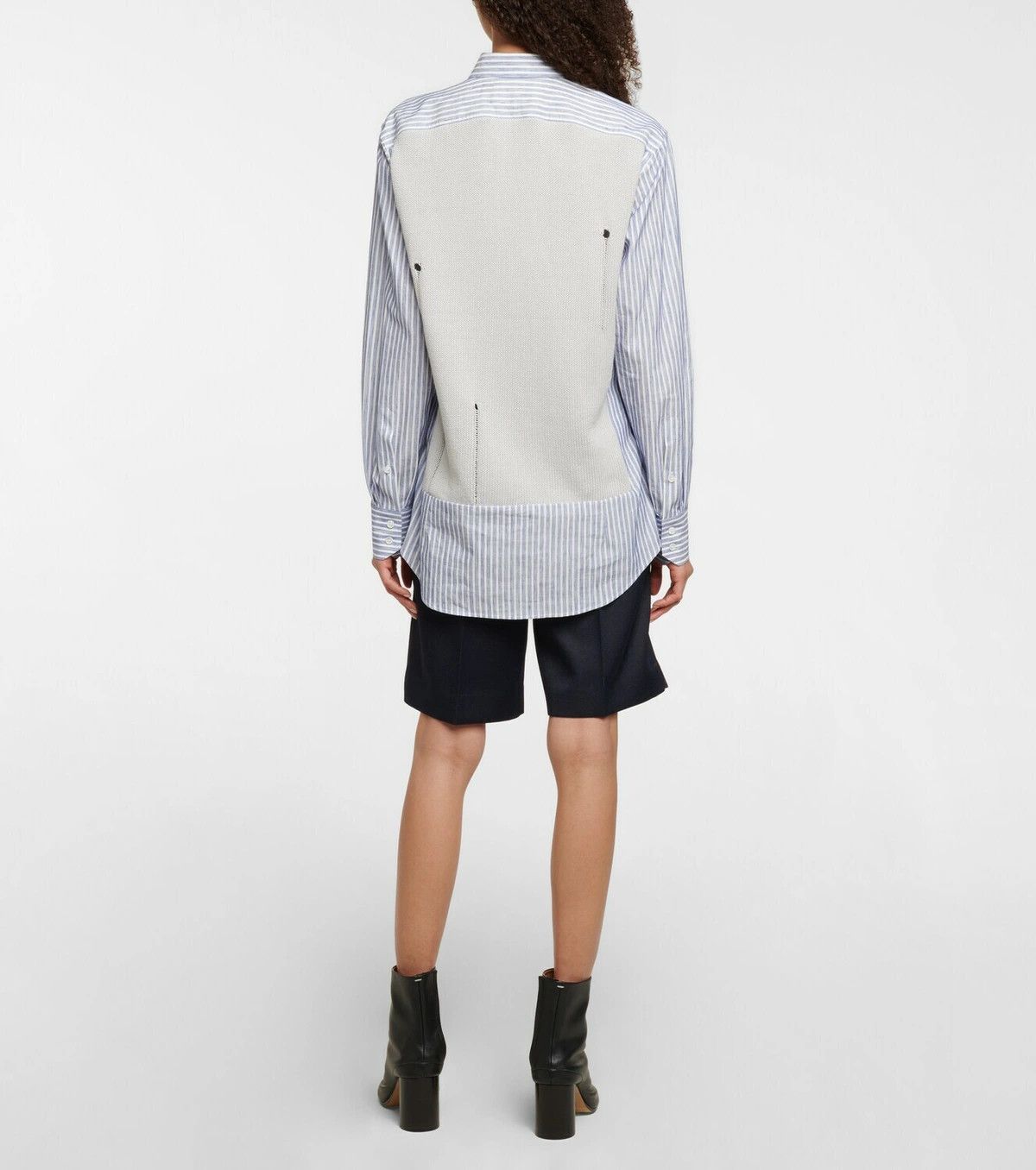 Maison Margiela o1y0625 Patterned Shirt in Blue/White Size M / US 6-8 / IT 42-44 - 3 Thumbnail
