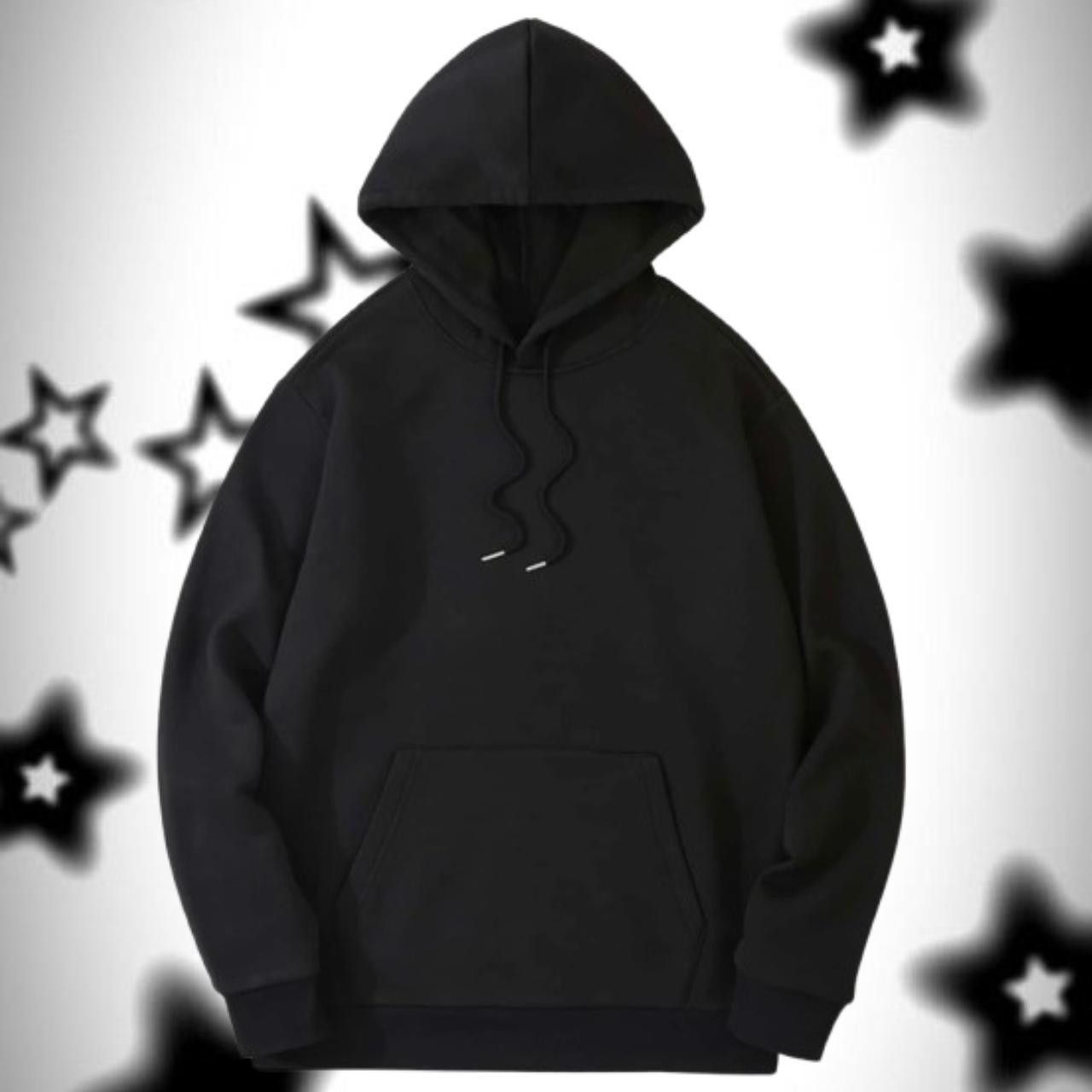 Other Brand New solid black Drawstring Thermal Hoodie Size S / US 4 / IT 40 - 1 Thumbnail