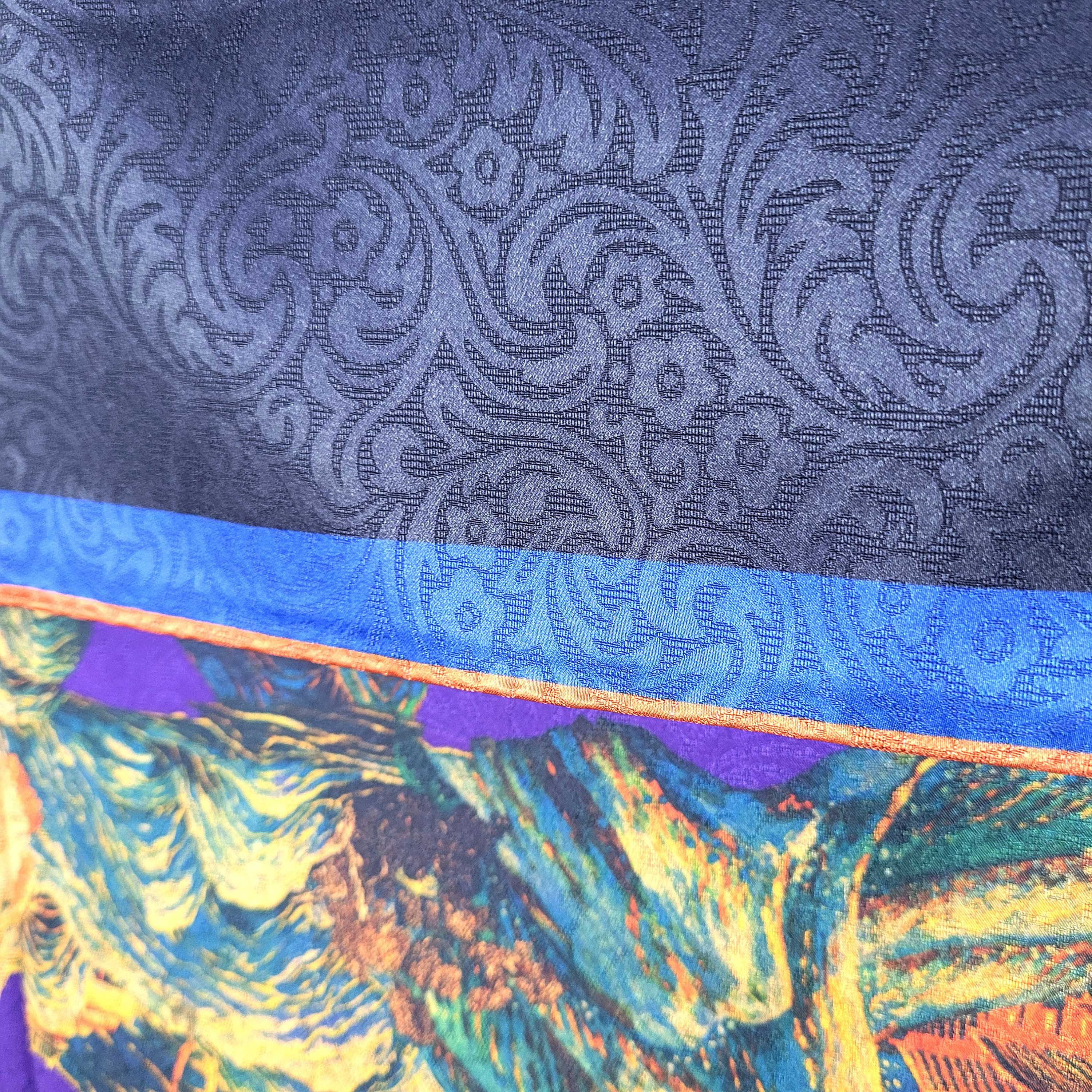 Other NWT Double Sided Silk Scarf 52"x52" Large Square Wrap 3240 Size ONE SIZE - 8 Thumbnail