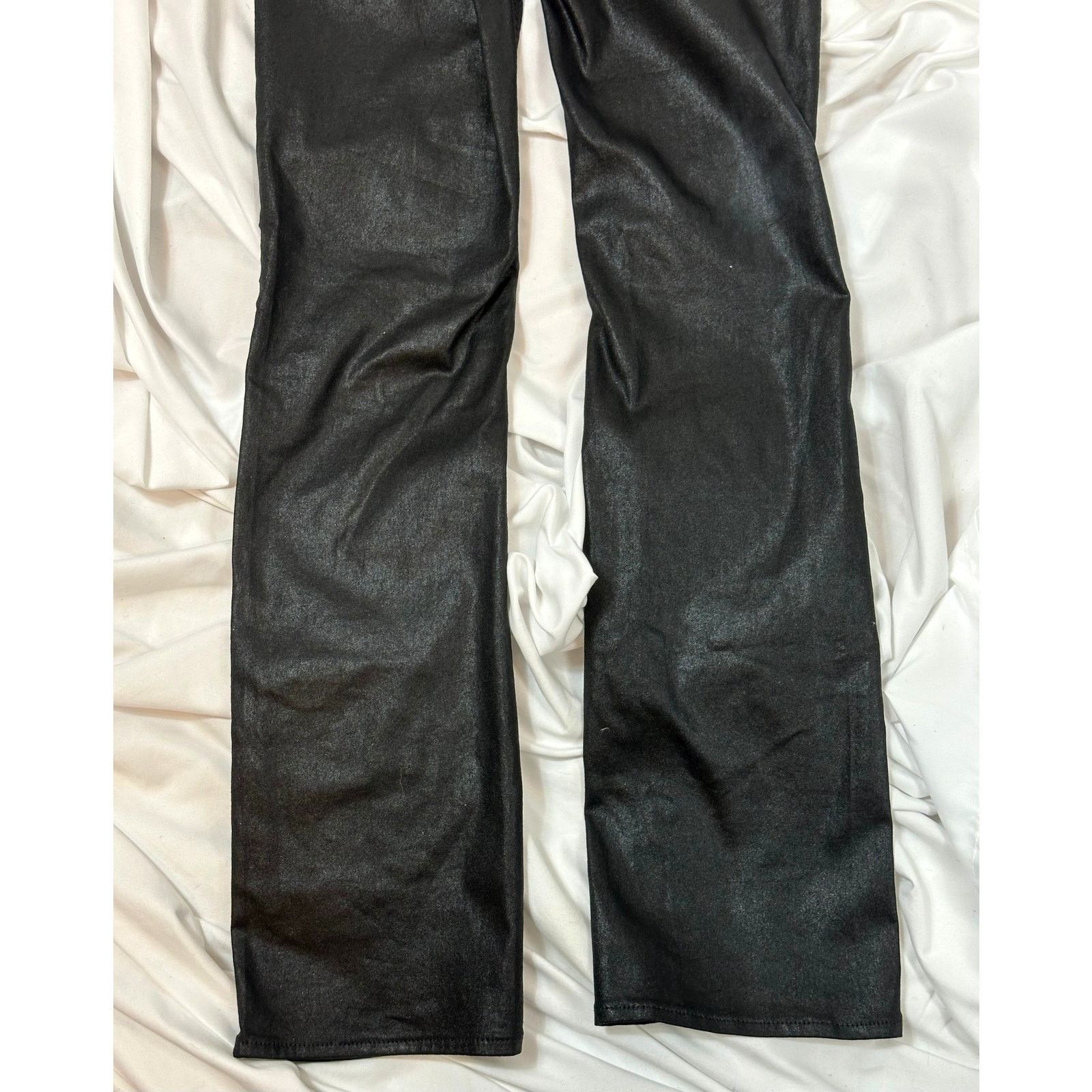 Free People Free People Xena High Rise Straight Coated Jeans Black 25 Size 25" / US 0 / IT 36 - 11 Thumbnail