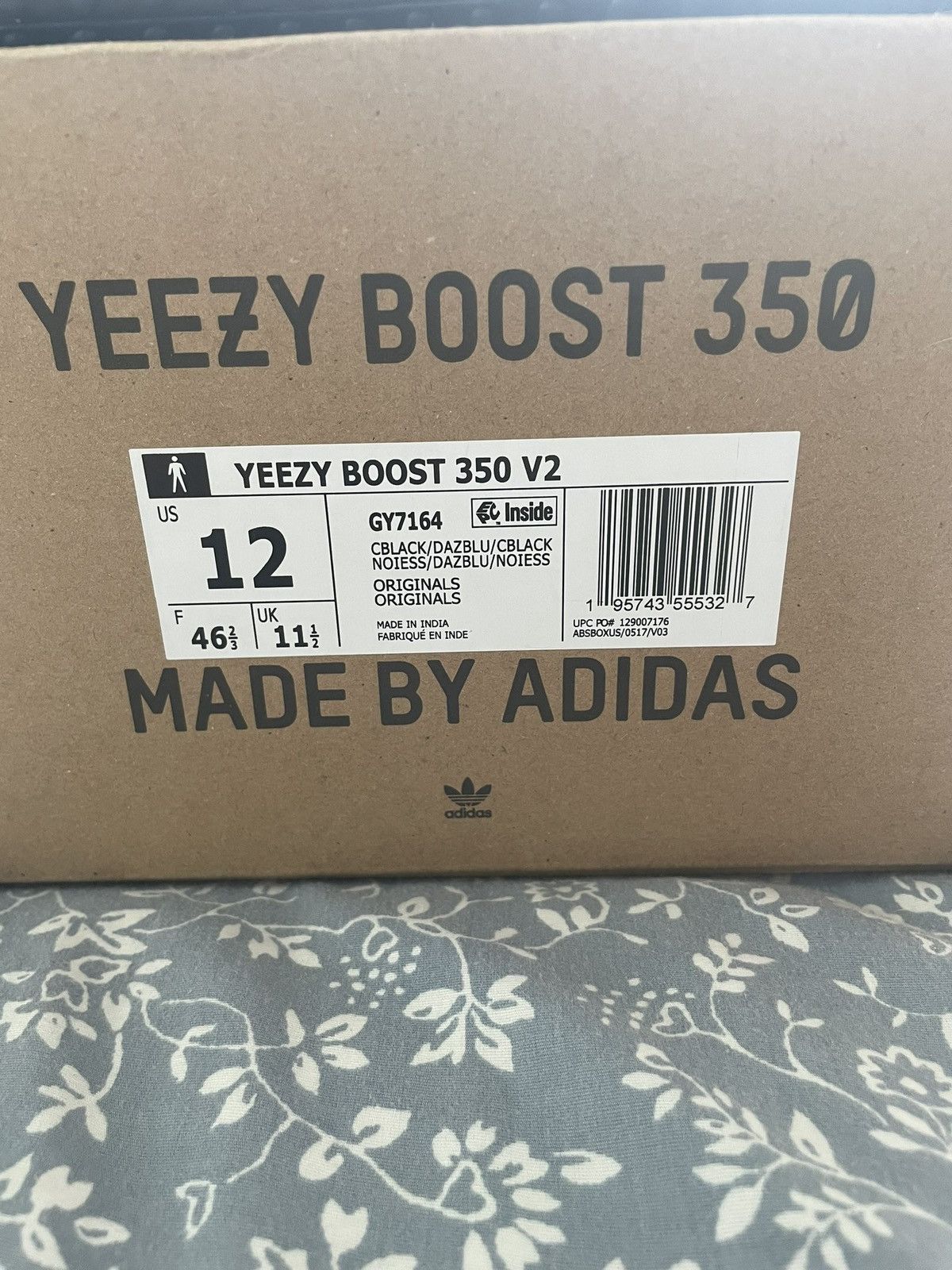 Adidas × Kanye West × Yeezy Yeezy Boost 350 Dazzling Blue Size US 12 / EU 45 - 7 Thumbnail
