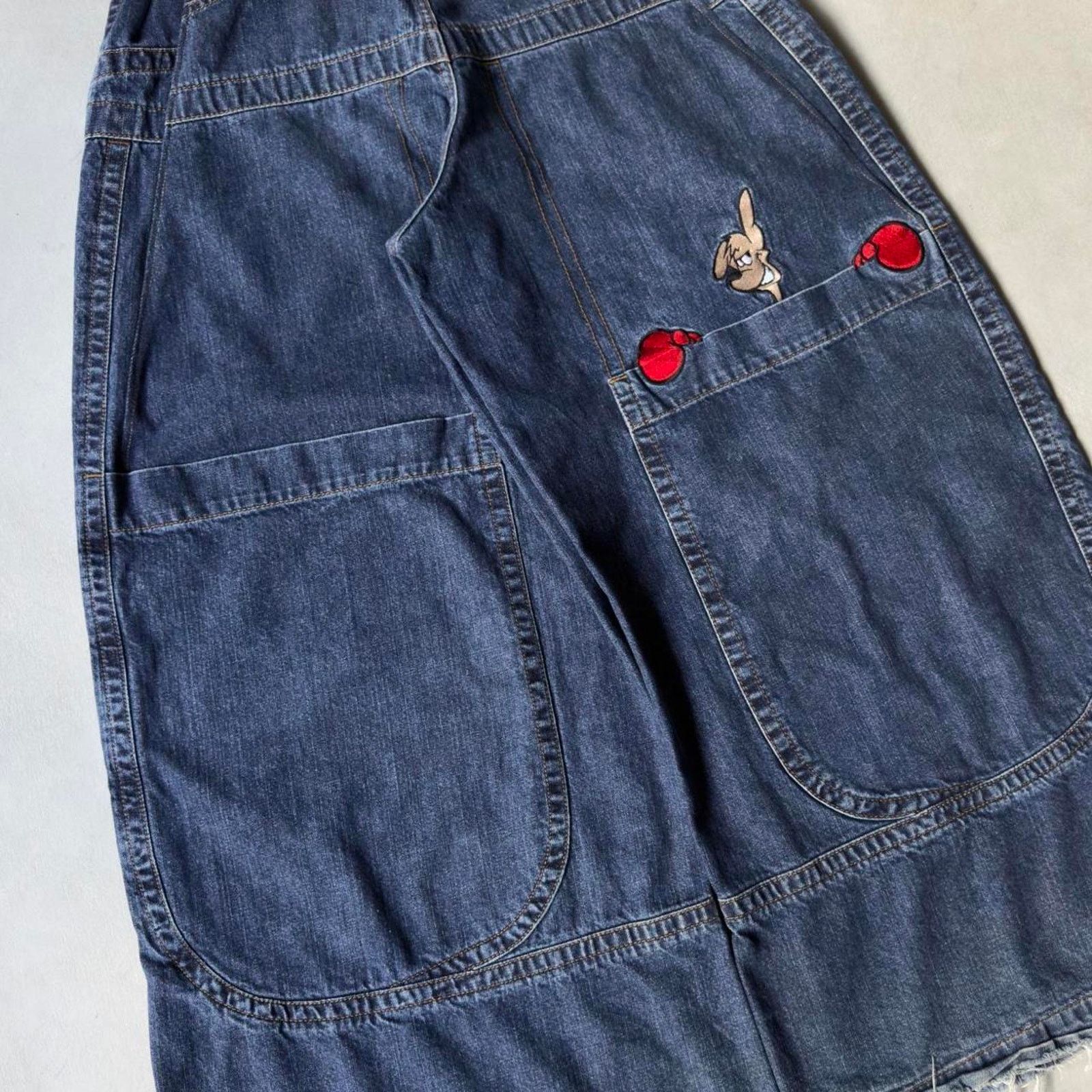JNCO Vintage JNCO Kangaroo Baggy Wide Leg Jeans Rave 90s Y2K Size US 31 - 4 Thumbnail