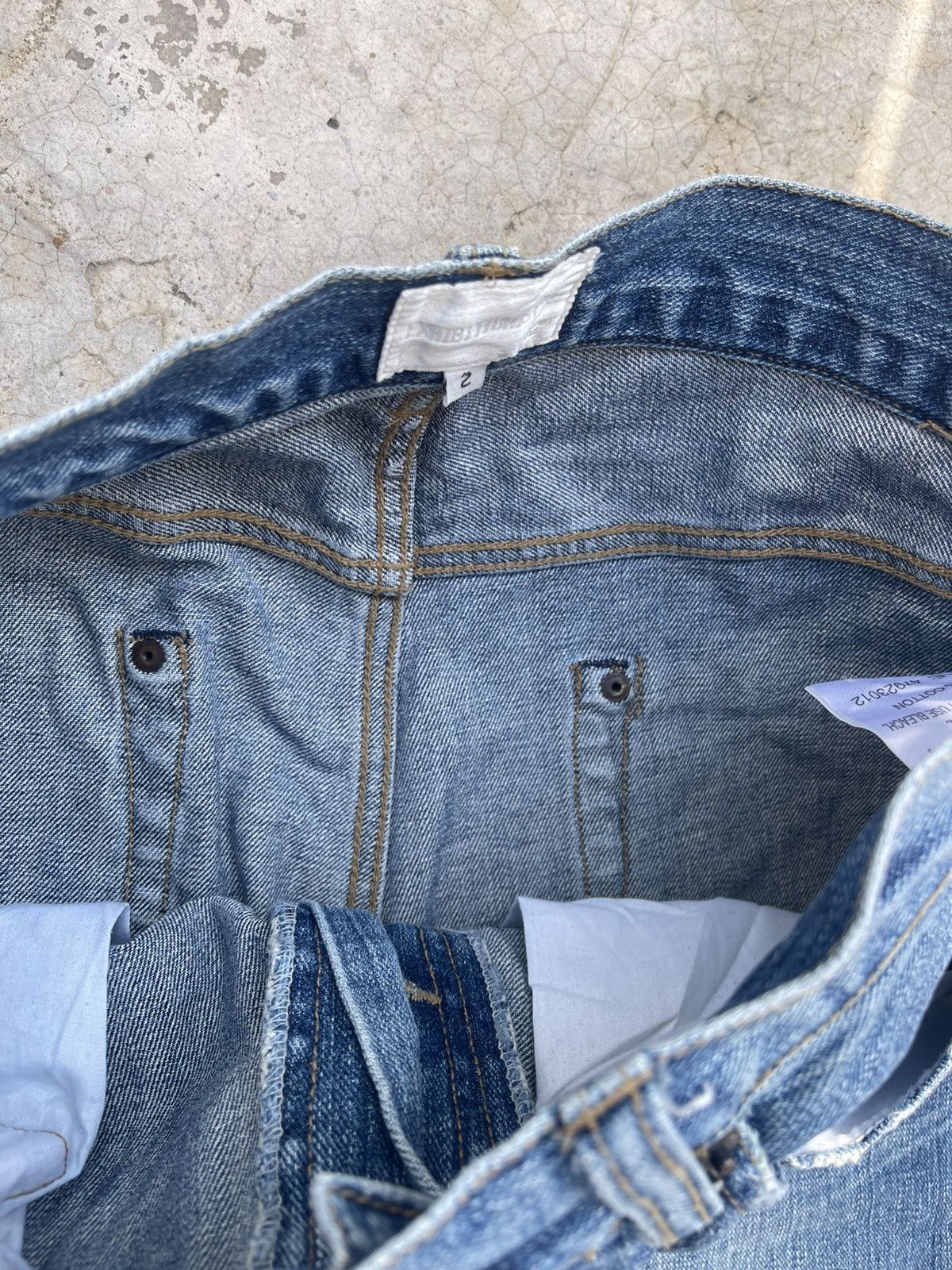 Vintage Vintage Exhibitionist Fly Button Distressed Denim Size US 29 - 9 Thumbnail