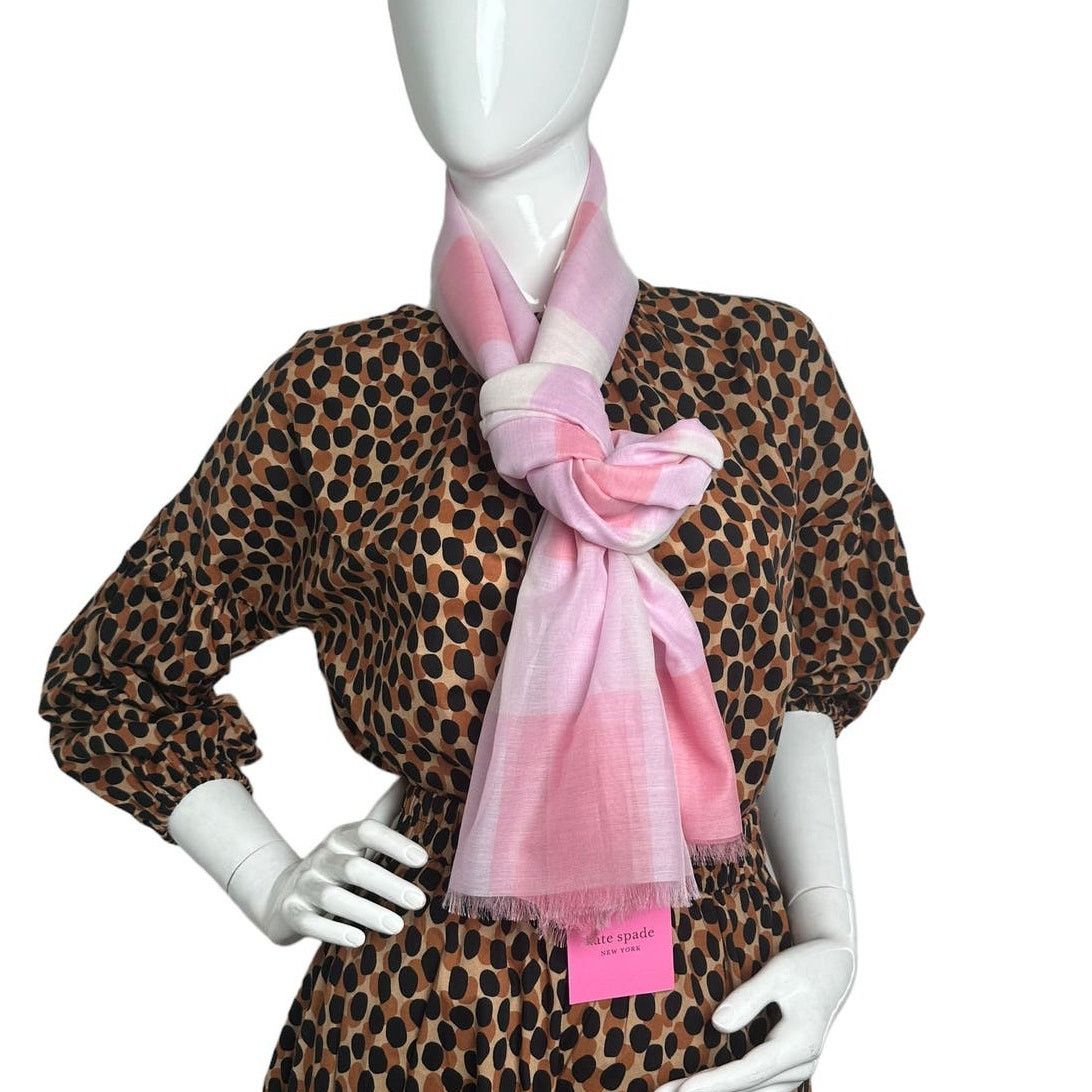 Kate Spade Kate Spade new york gingham oblong scarf Size ONE SIZE - 1 Thumbnail