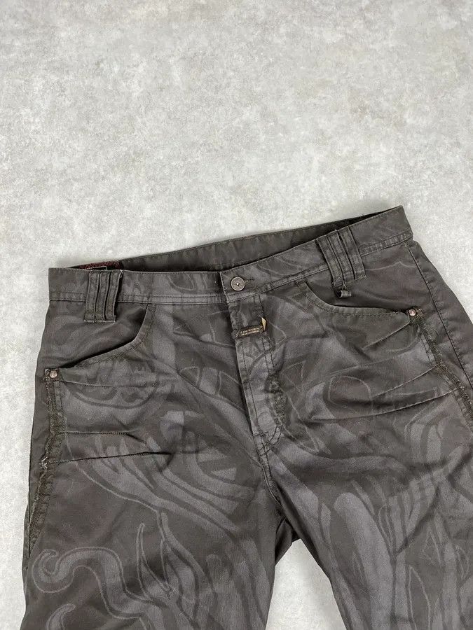Marithe + Francois Girbaud 2000s Marithé + François Girbaud Brown Nylon Tattoo Large Pants Size US 34 / EU 50 - 6 Thumbnail