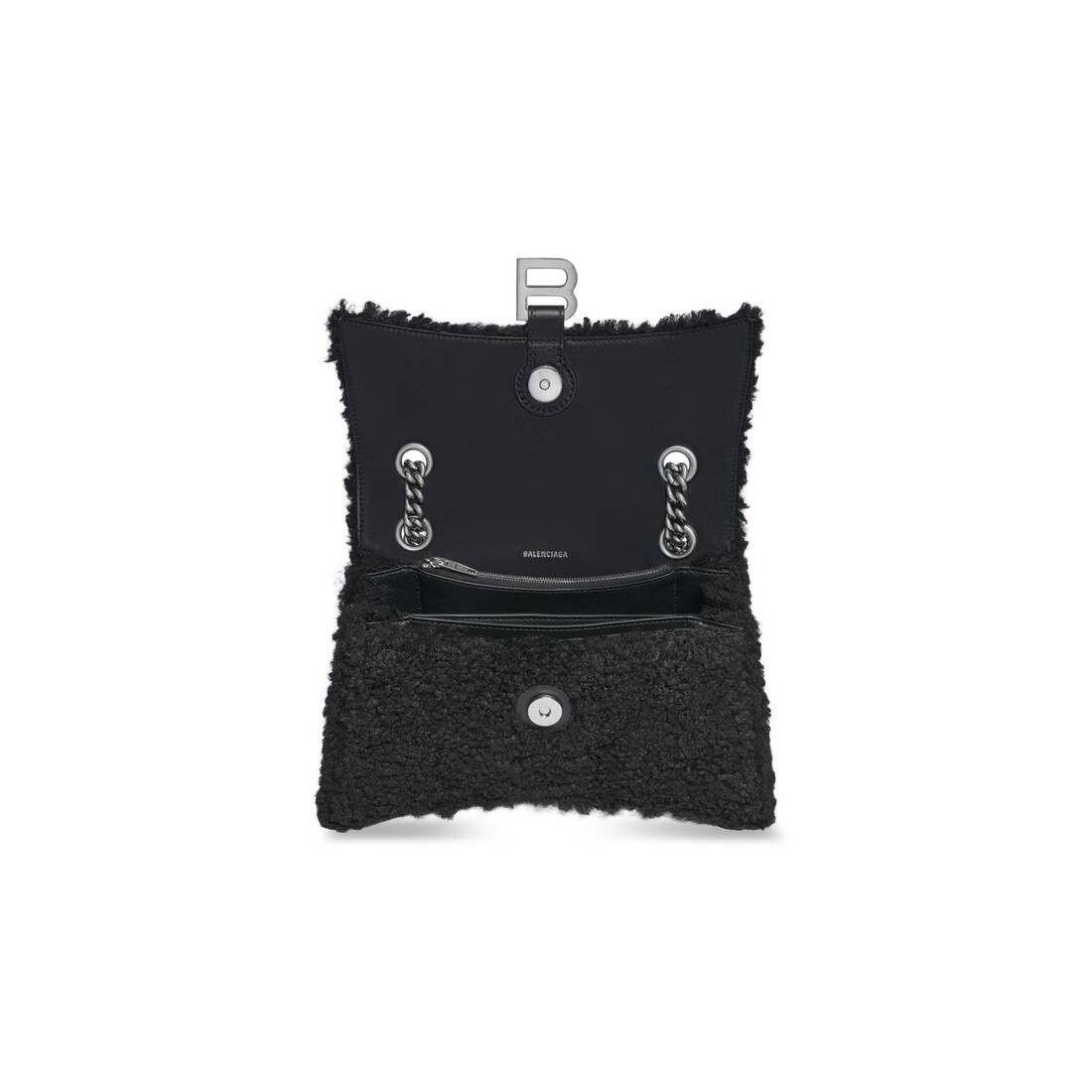 Balenciaga oc11z0825 Size: OS / Crush Small Chain Bag Shearling Bag Size ONE SIZE - 5 Thumbnail