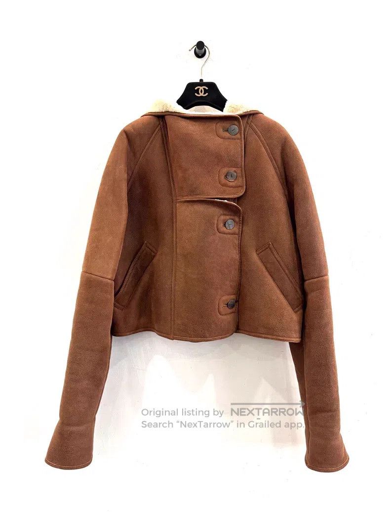Loewe Loewe Camel Color Sheepskin Jacket with Hood Size XS / US 0-2 / IT 36-38 - 1 Thumbnail
