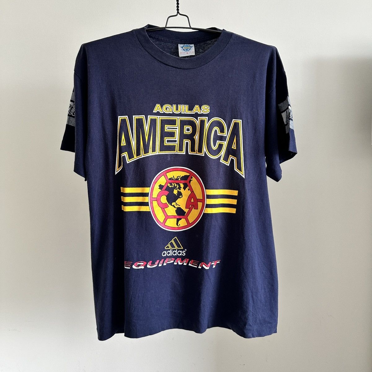 Vintage Vintage Adidas Club America AOP T-Shirt Size XL Size US XL / EU 56 / 4 - 2 Thumbnail
