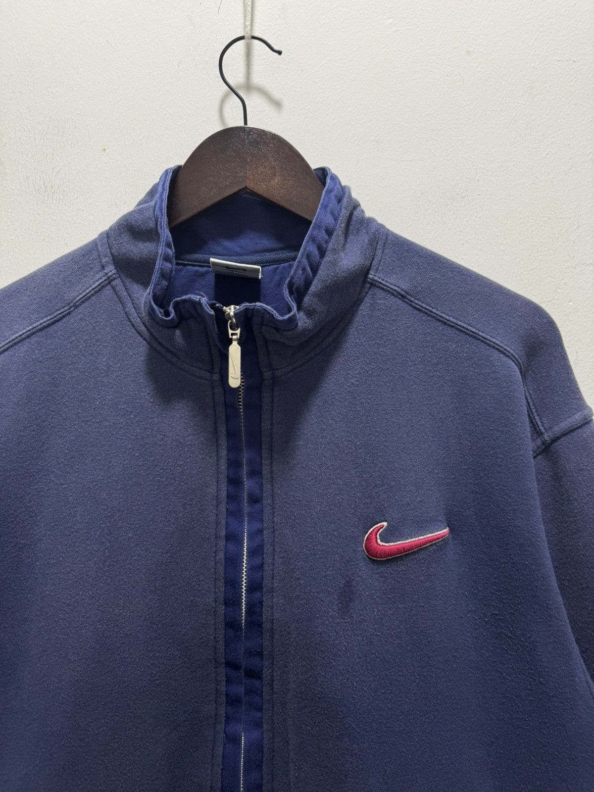 Nike VINTAGE 90s NIKE SWOOSH BIG LOGO EMBROIDERY ZIPPER UP JACKET Size US M / EU 48-50 / 2 - 9 Thumbnail