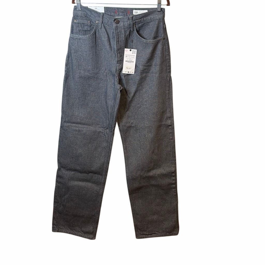 Zara NWT – Zara ZW Collection Full Length Straight Jeans in Anthr Size 30" / US 8 / IT 44 - 2 Thumbnail