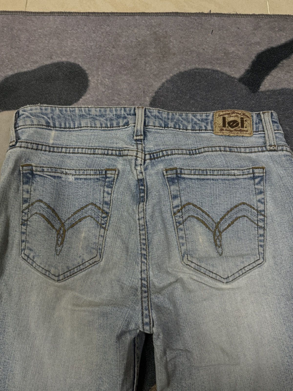 Japanese Brand Vintage Flare Jeans Stone Wash Jeans Faded Wash Jeans Japan Size US 30 / EU 46 - 7 Thumbnail