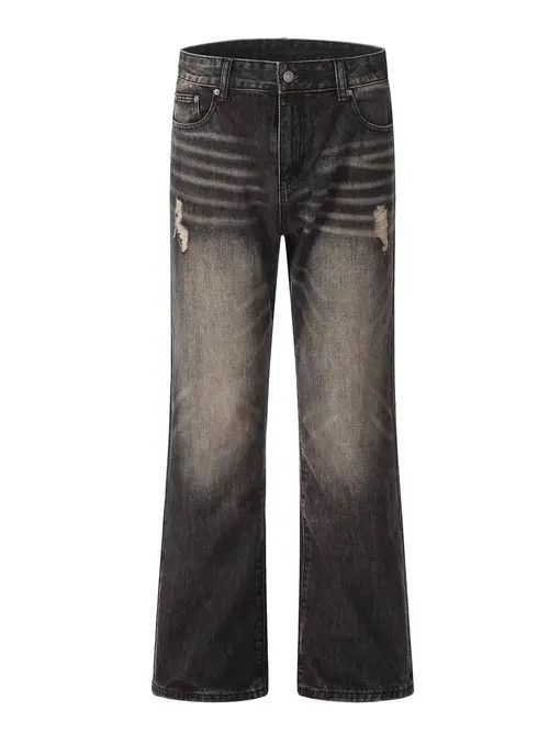 Jean Aged washed baggy micro flare jeans Size US 34 / EU 50 - 5 Thumbnail