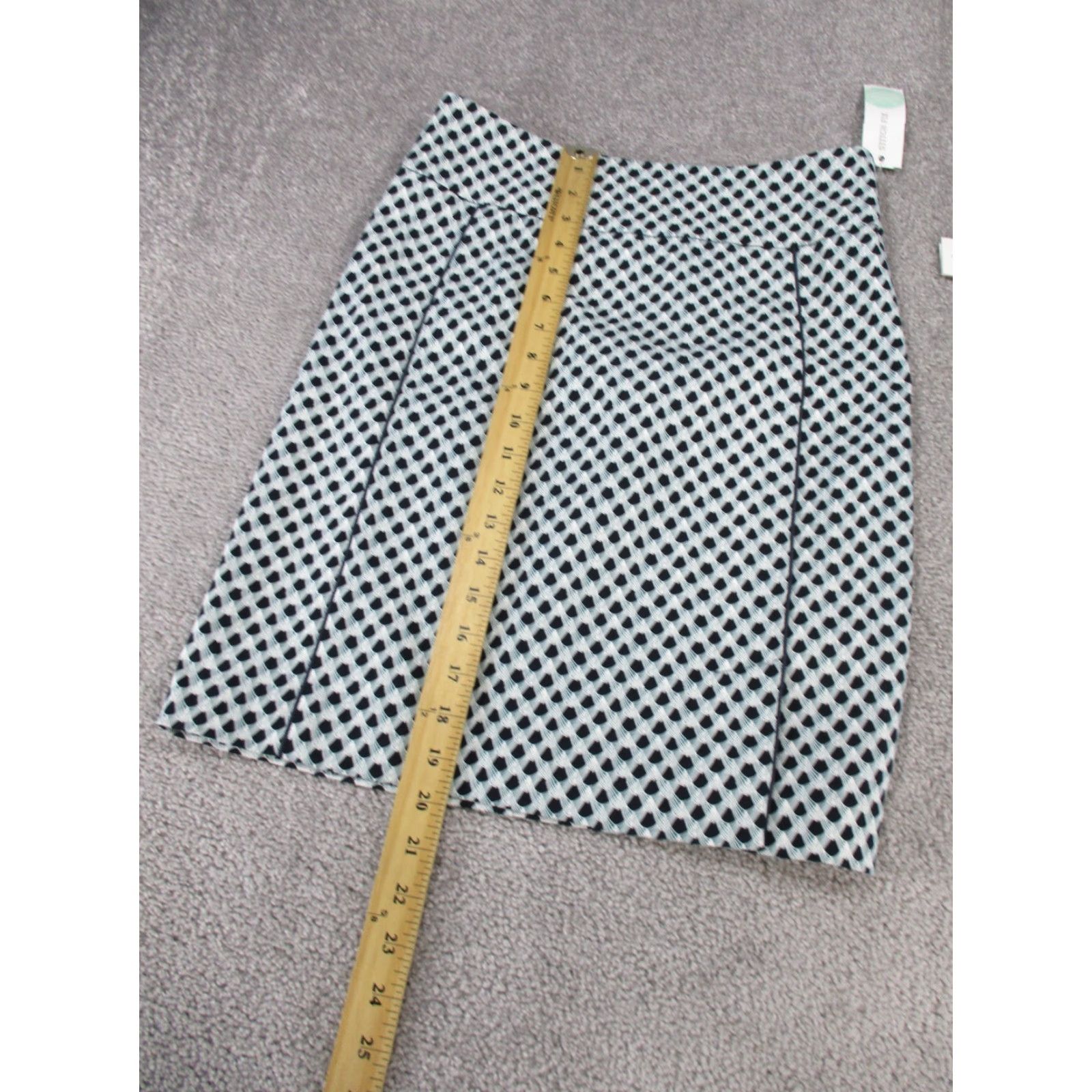 Altea Margaret M Skirt Womens Small Selma Piping Detail Teal Green Black NEW Size 28" / US 6 / IT 42 - 2 Thumbnail