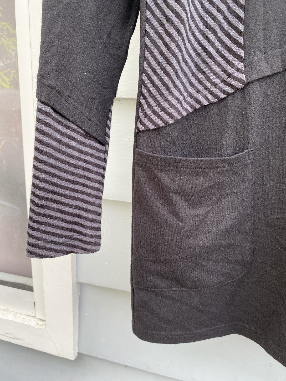 Japanese Brand Diche Nocturne Stich Stripe Highneck Dress Size ONE SIZE - 6 Thumbnail