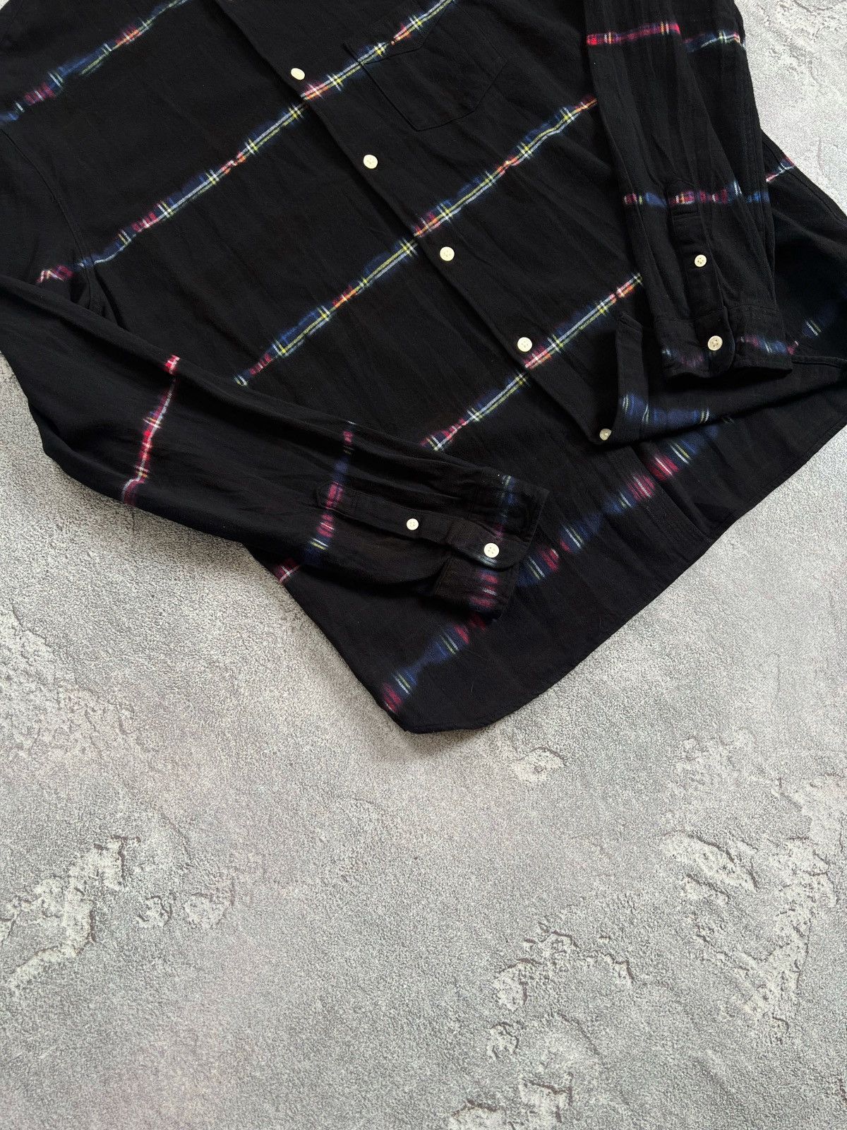 Allsaints Allsaints Stripped Button Up Shirt Check Flannel Long Sleeve Size US L / EU 52-54 / 3 - 3 Thumbnail