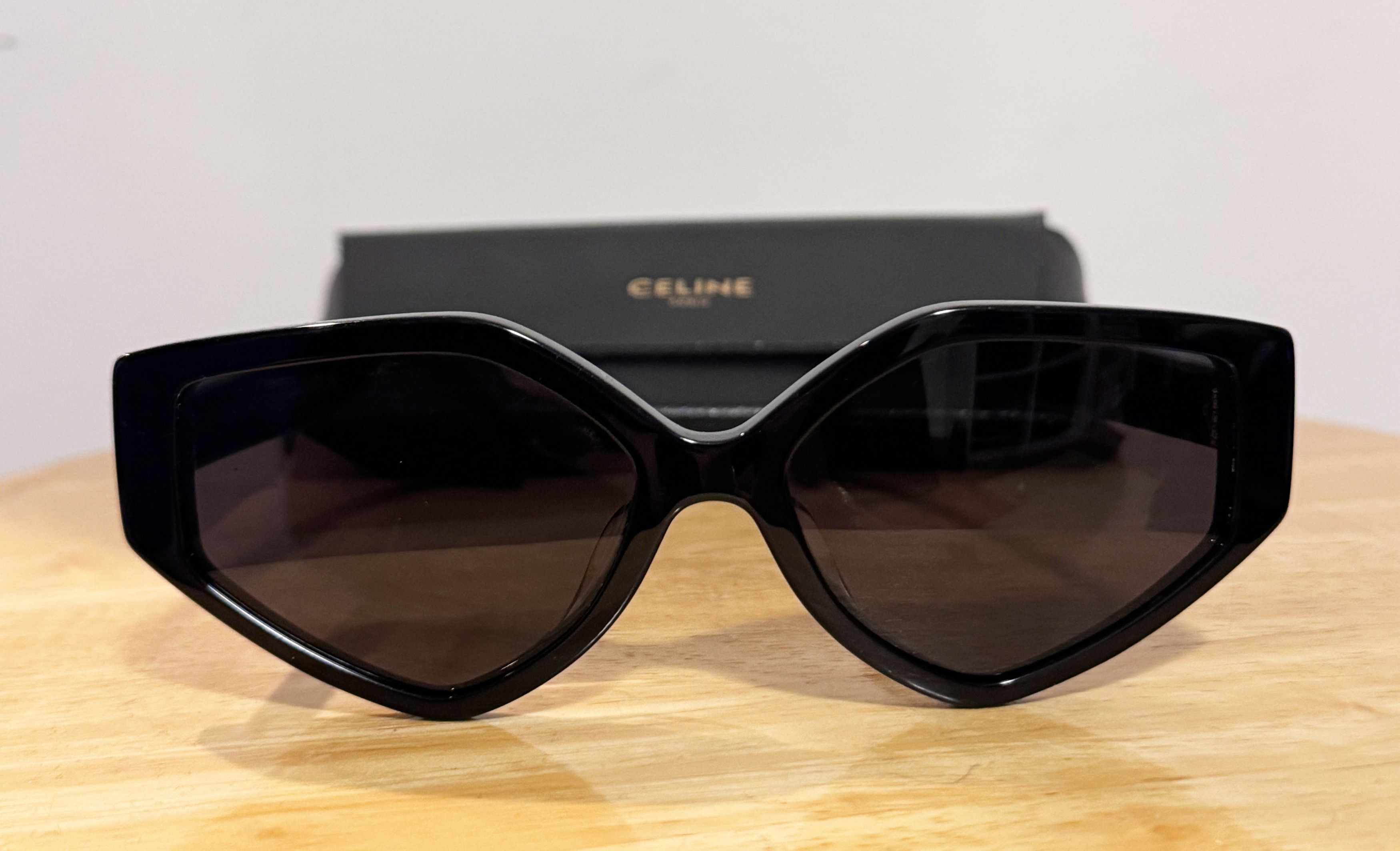 Celine Celine CL40229F Black Angular Geometric Sunglasses Size ONE SIZE - 1 Thumbnail
