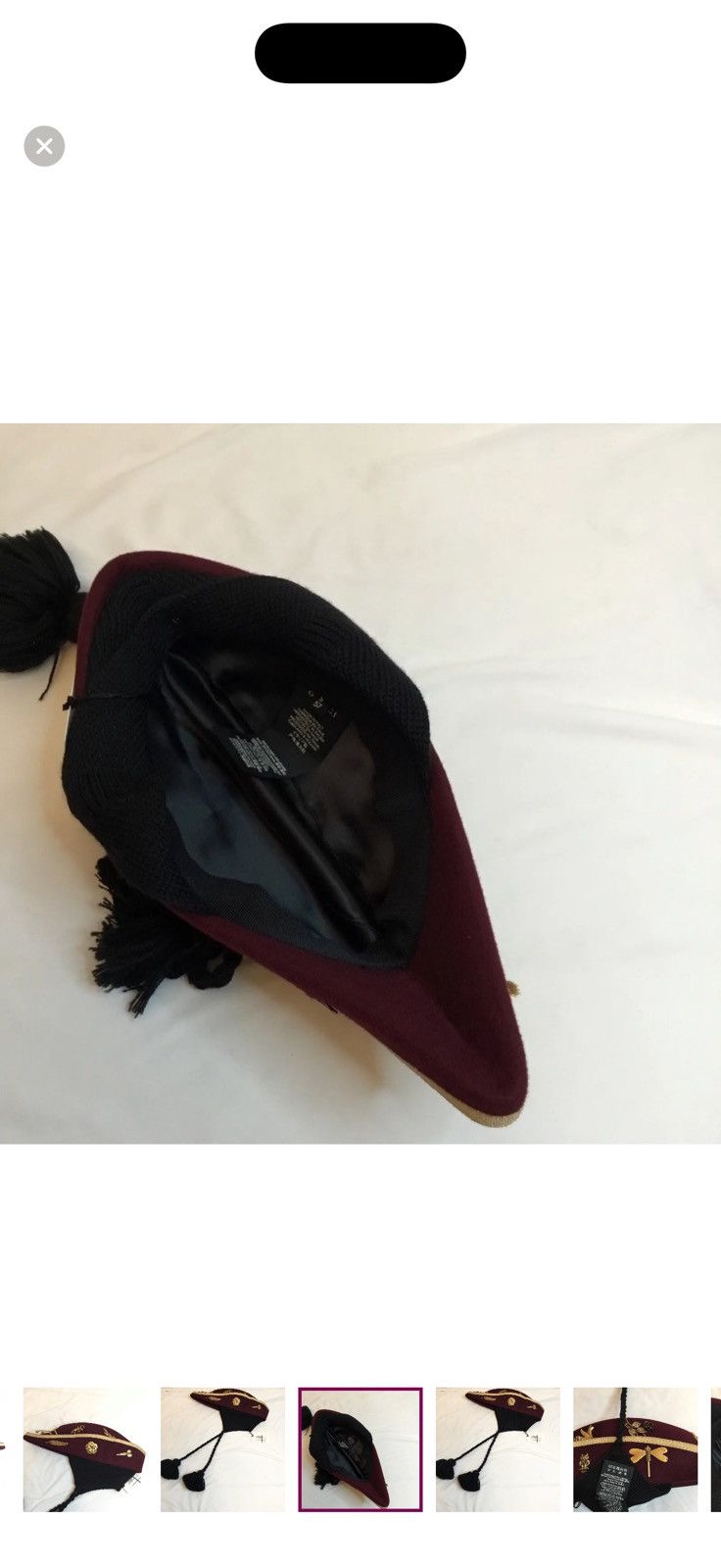 Gucci Gucci wool Embellished felt hat with wool Size ONE SIZE - 3 Thumbnail