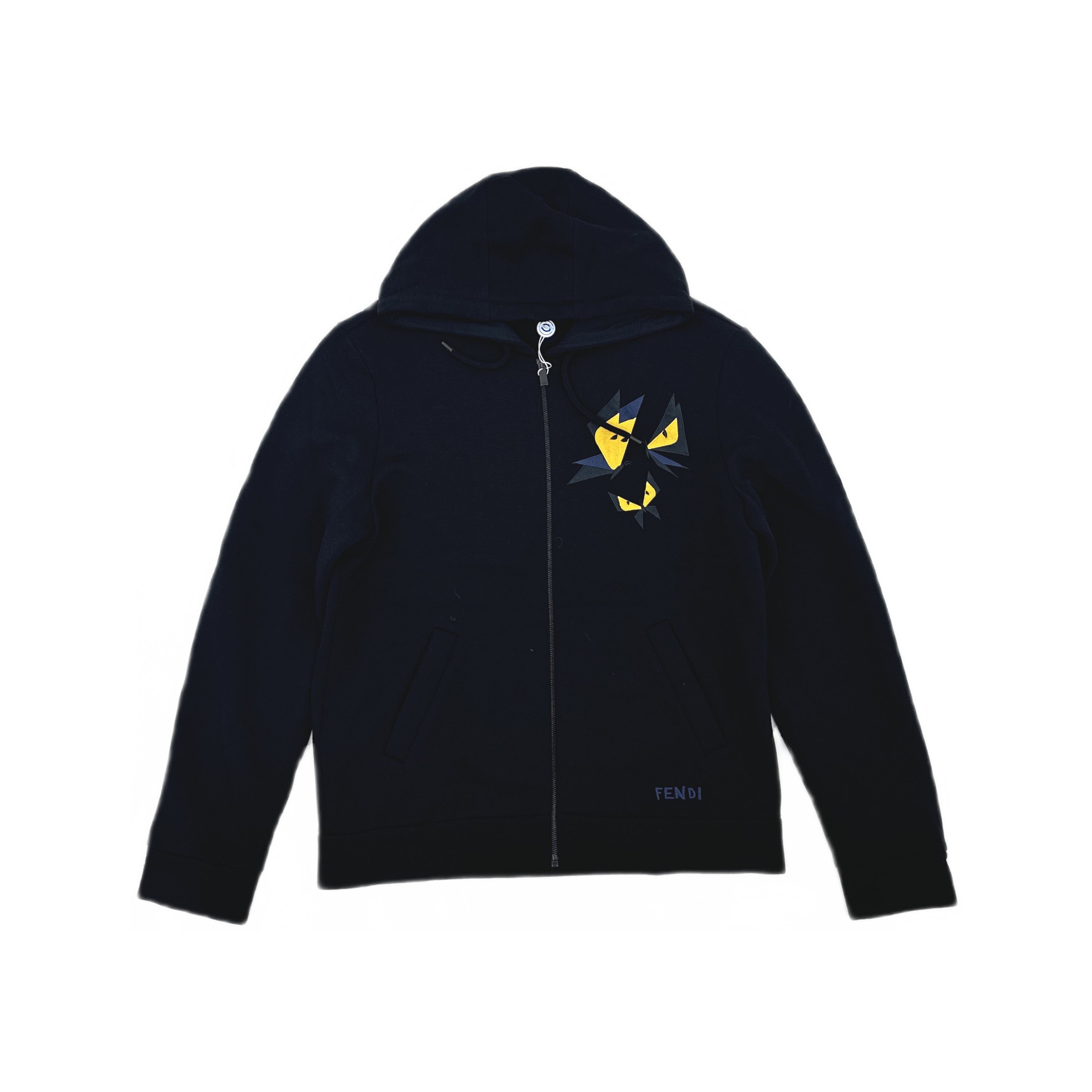 Fendi FENDI 18SS Monster Bag Bugs Eyes Sweatshirt Black Hoodie
