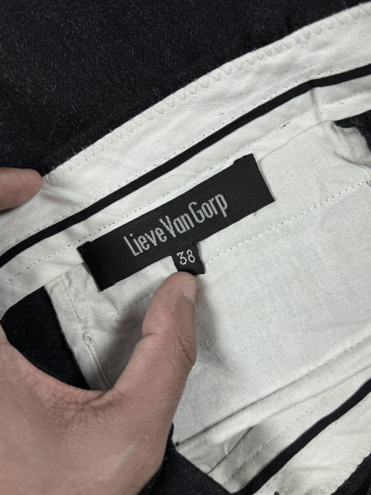 Lieve Van Gorp Lieve Van Gorp - 90’s Wool Cropped Pants Size 31" - 6 Thumbnail