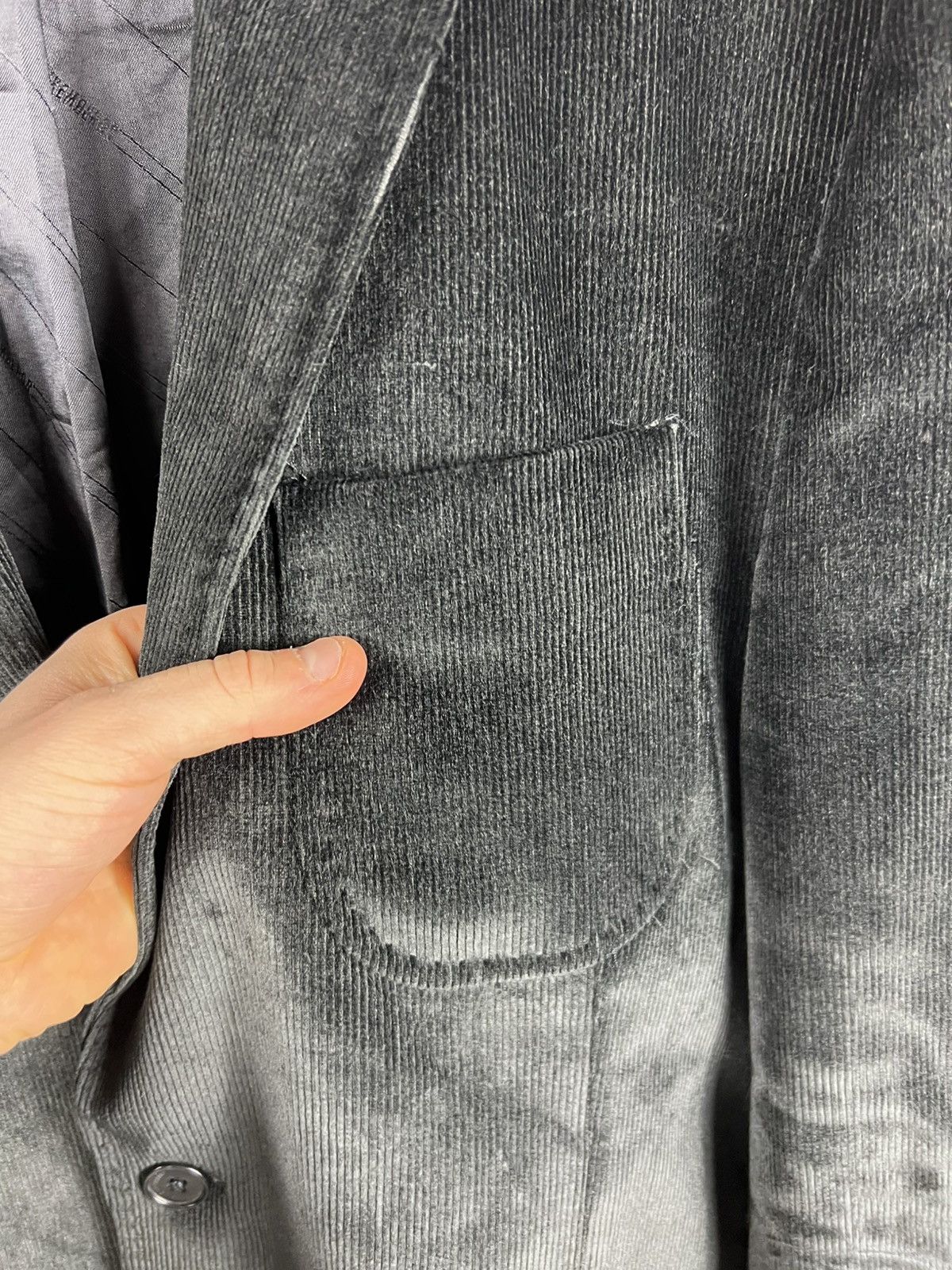 Dirk Bikkembergs Archive Dirk Bikkembergs corduroy black blazer jacket pocket Size US L / EU 52-54 / 3 - 15 Thumbnail