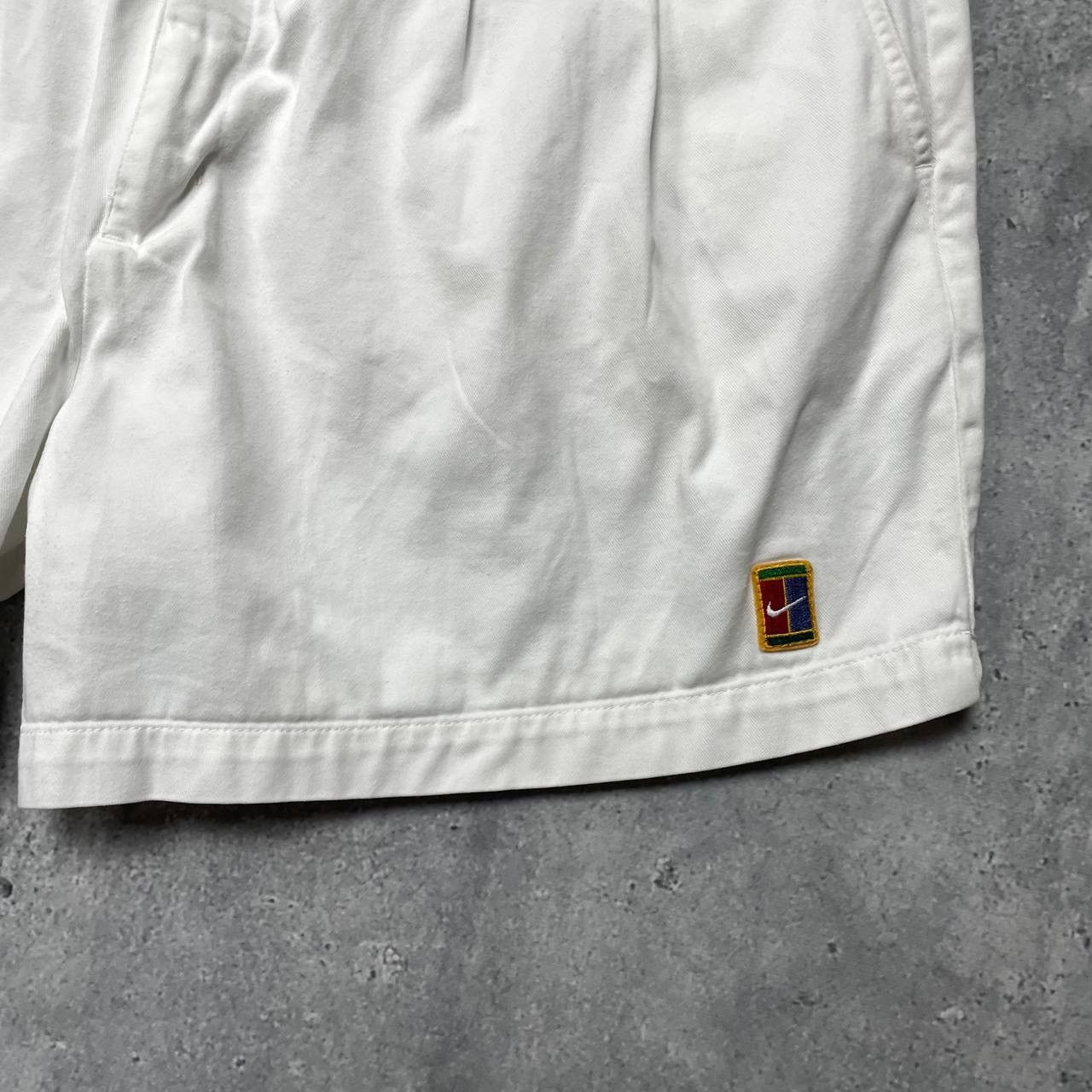 Vintage Vintage 90s Nike Court Tennis Cotton Shorts White Size 36 Size US 36 / EU 52 - 7 Thumbnail