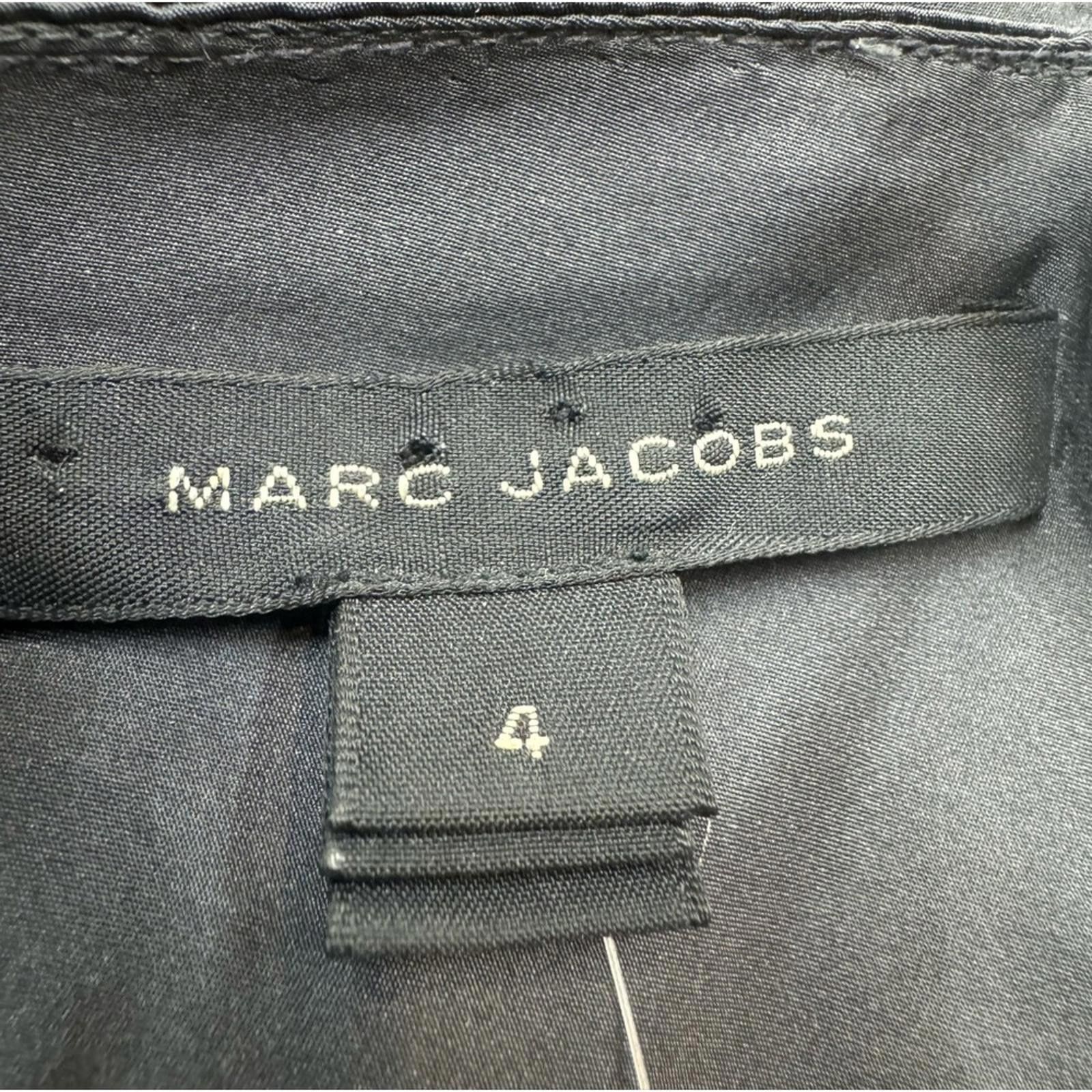 Marc Jacobs Marc Jacobs Sz 4 Black Draped Silk Bubble Hem Dress Size S / US 4 / IT 40 - 8 Thumbnail