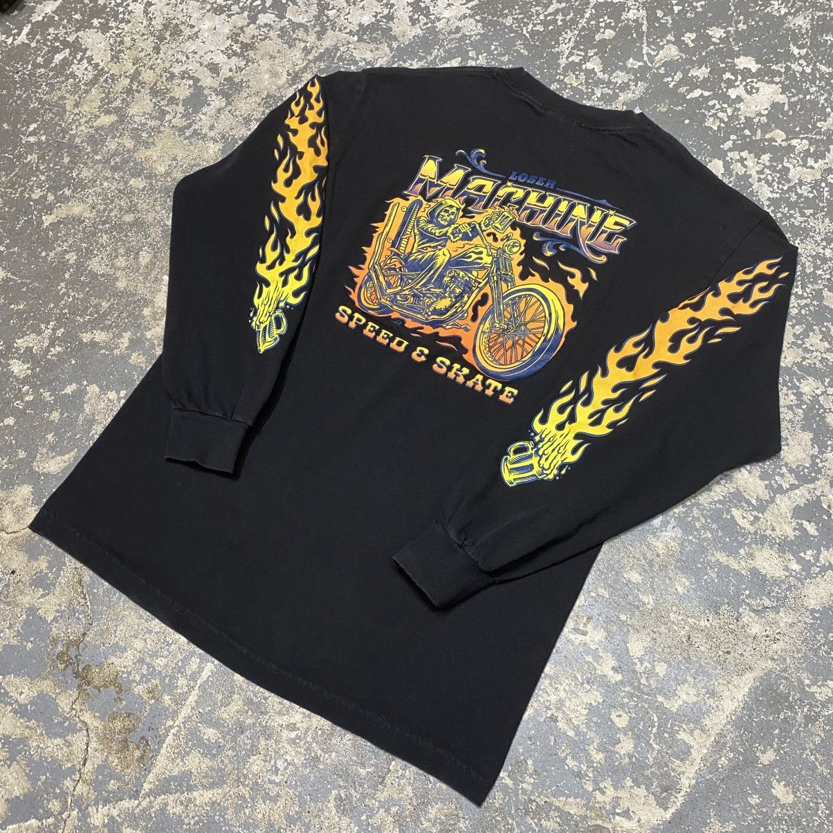 Other Y2K Speed And Skate Flame Beer Long Sleeve Tshirt Size US M / EU 48-50 / 2 - 2 Thumbnail