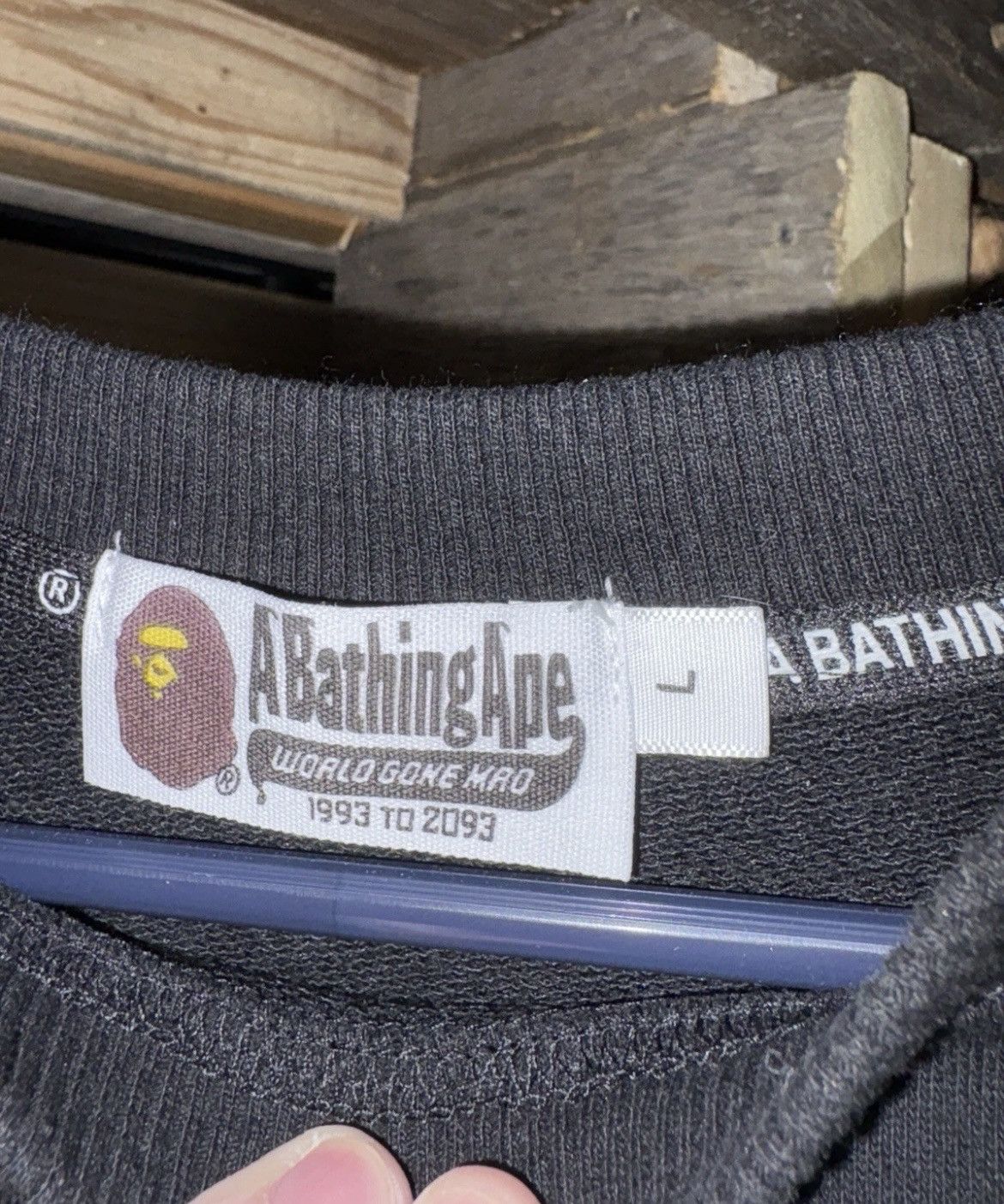 Bape Bape black crewneck sweater size large Size US L / EU 52-54 / 3 - 2 Thumbnail