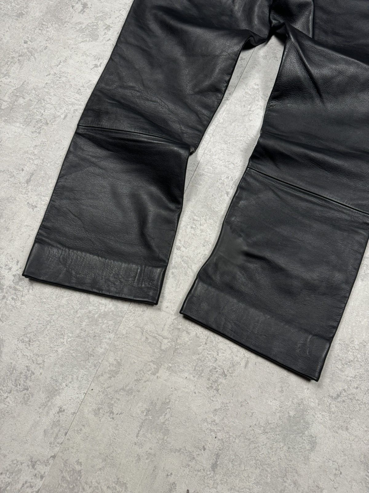 Genuine Leather Vintage IXS Genuine Leather Motorcycle Biker Pants Size 44/L Size US 35 - 12 Thumbnail