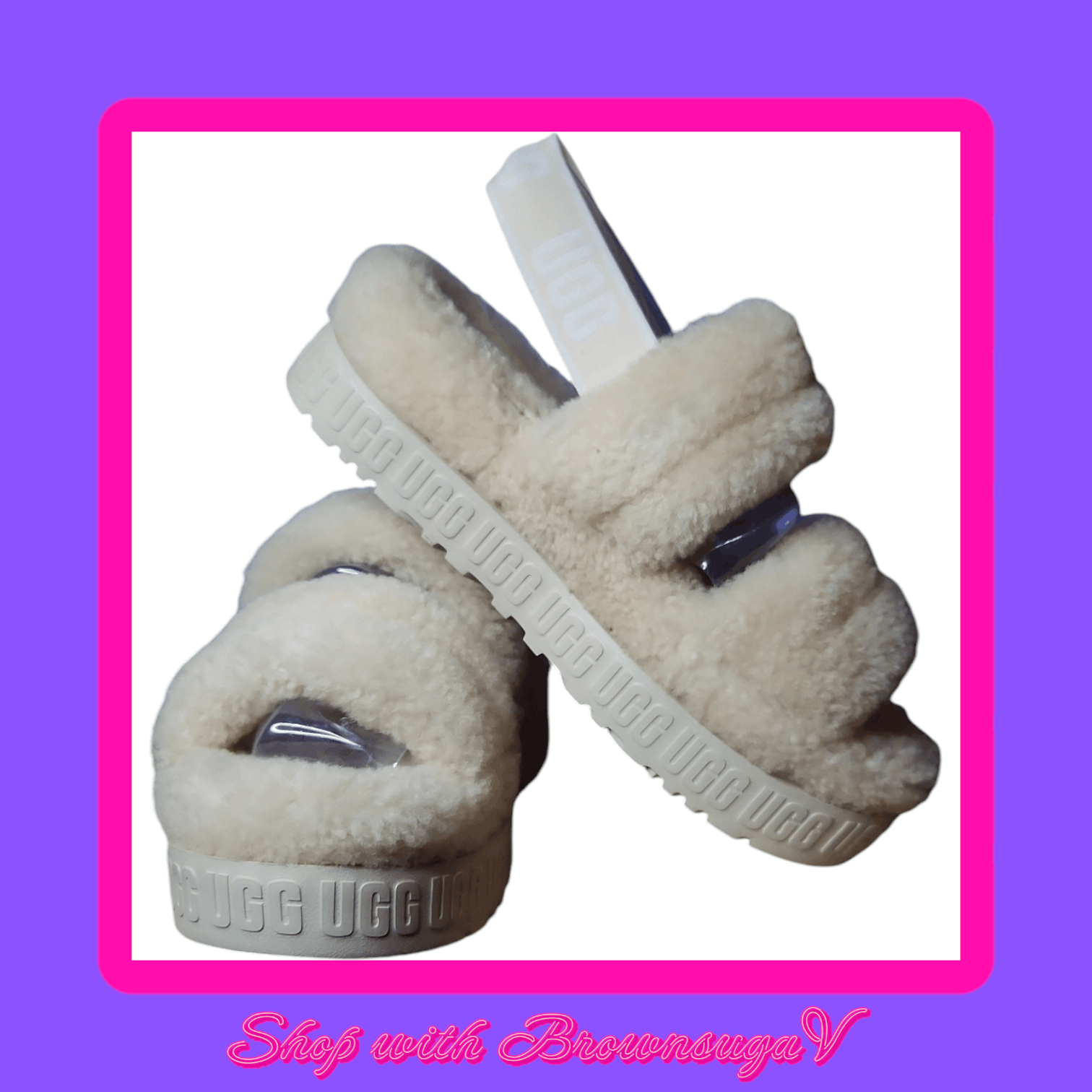 Ugg UGG OH FLUFFITA PLATFORM SANDALS Size US 8 / IT 38 - 1 Thumbnail