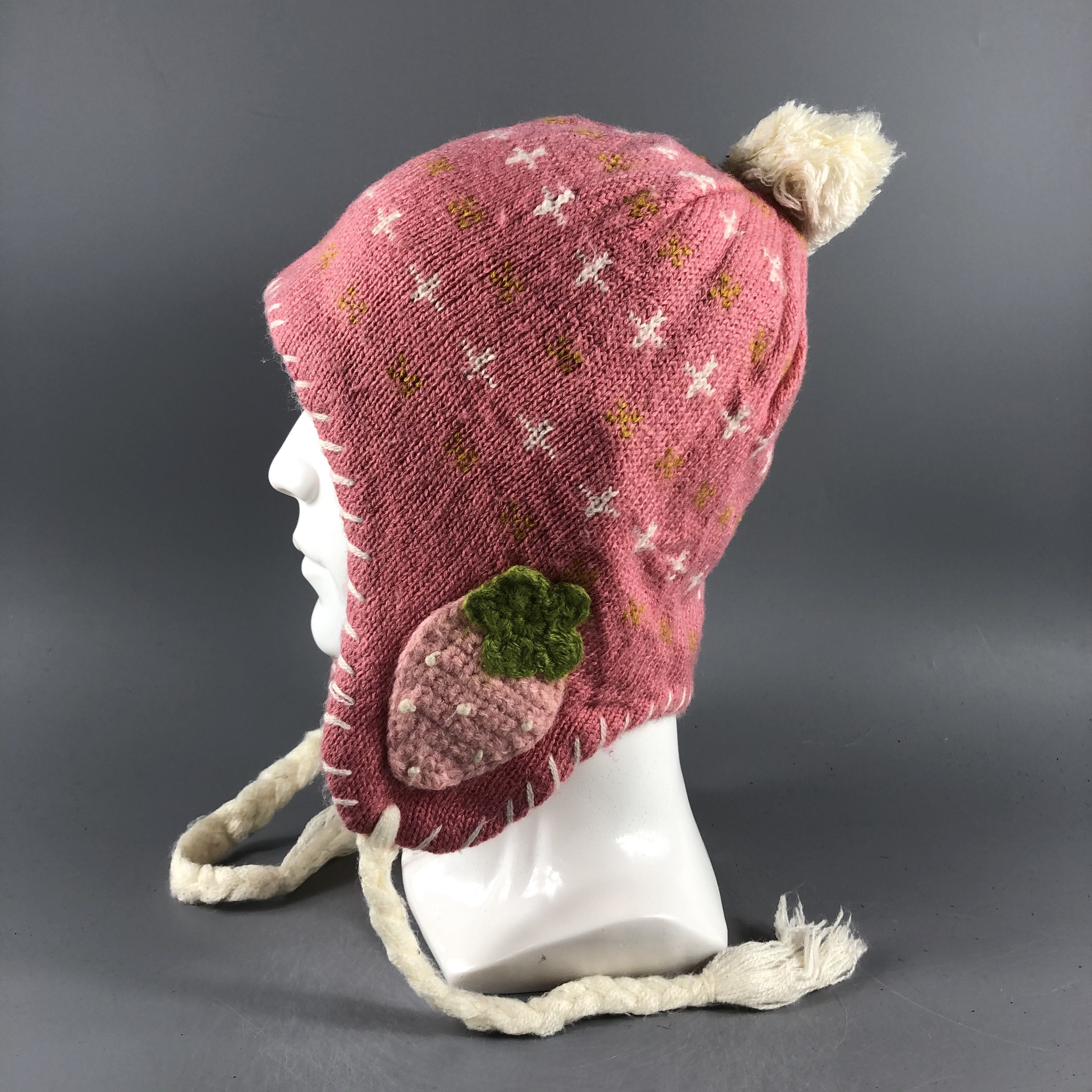 Japanese Brand × Vintage Womens Ear Flap Hat Beanie Snow Hat Snow Cap -D349 Size ONE SIZE - 1 Thumbnail