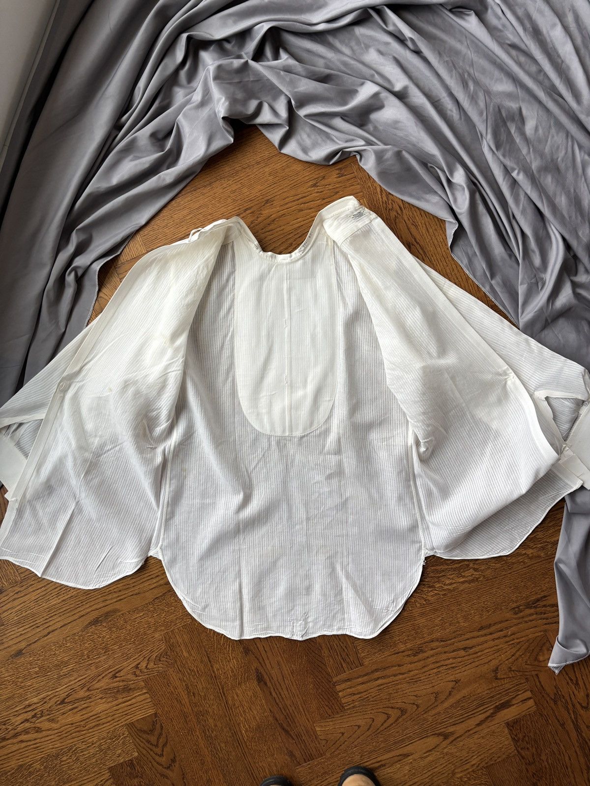 Arrow × Vintage 1940s Bib Front Back Button Dress Shirt Vintage Arrow Size US S / EU 44-46 / 1 - 5 Thumbnail