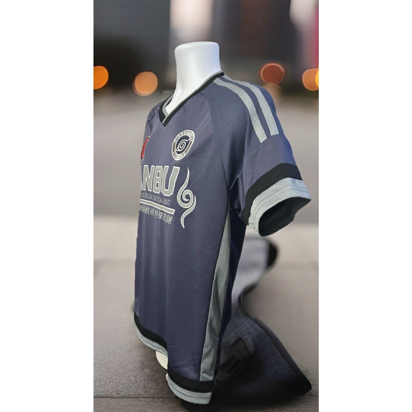 Vintage Boxlunch Naruto Shippuden Jersey ANBU Black Ops Kakashi #9 Jersey Men Large Size US L / EU 52-54 / 3 - 7 Thumbnail