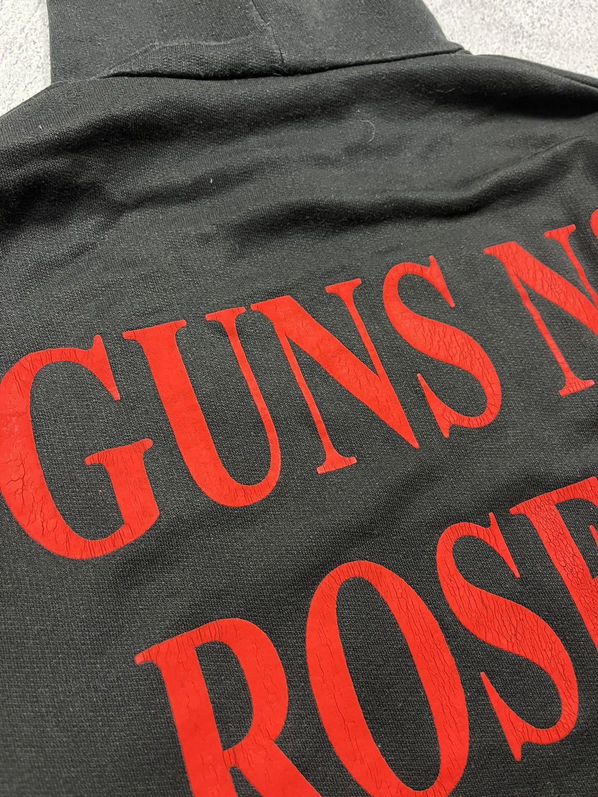 Band Tees Guns N’ Roses Crazy Big Logo Print Hoodie Rare Band Tee Y2k Size US XL / EU 56 / 4 - 14 Thumbnail
