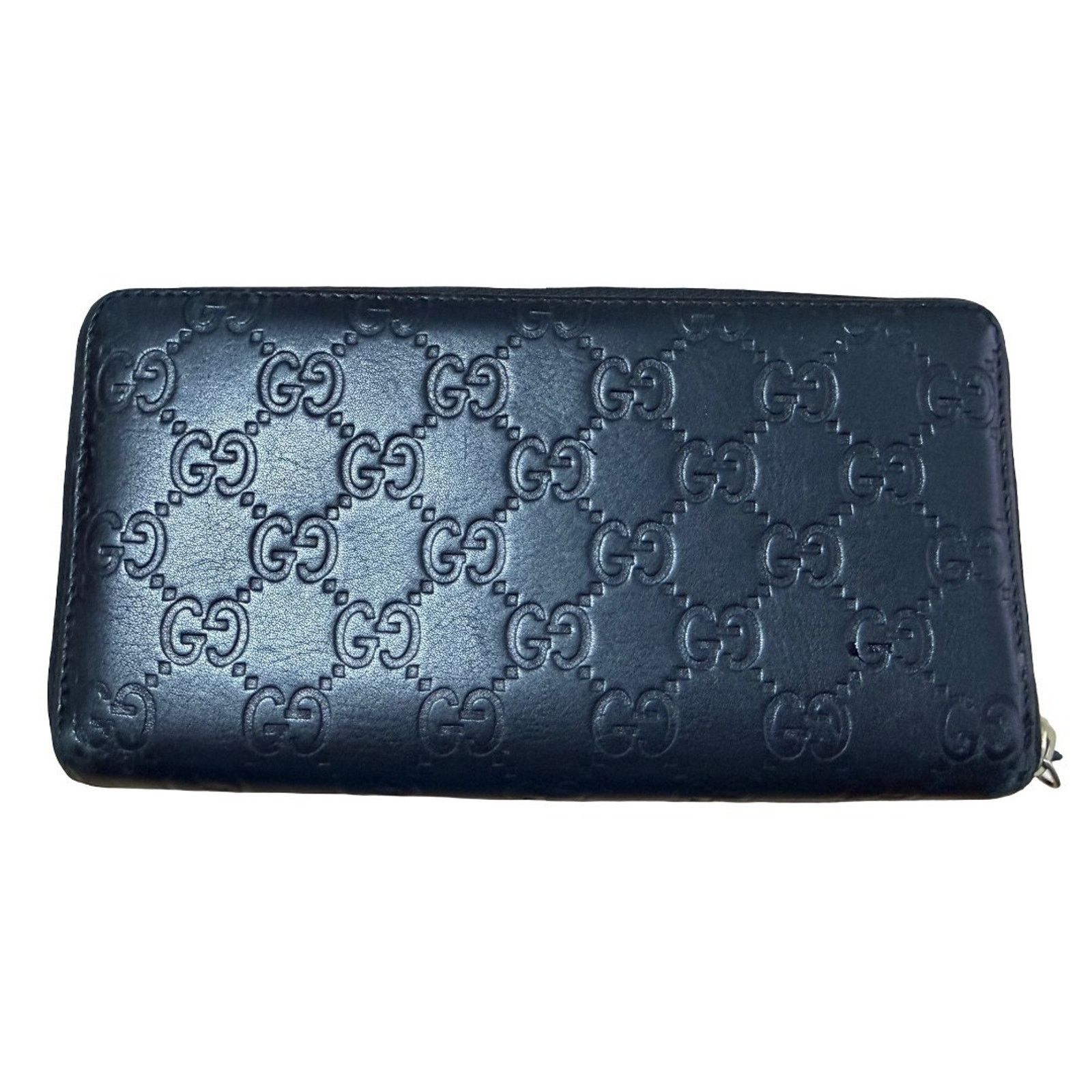 Gucci GUCCI GG Monogram Zippy Wallet Canvas Leather Gold | COA Size ONE SIZE - 3 Thumbnail