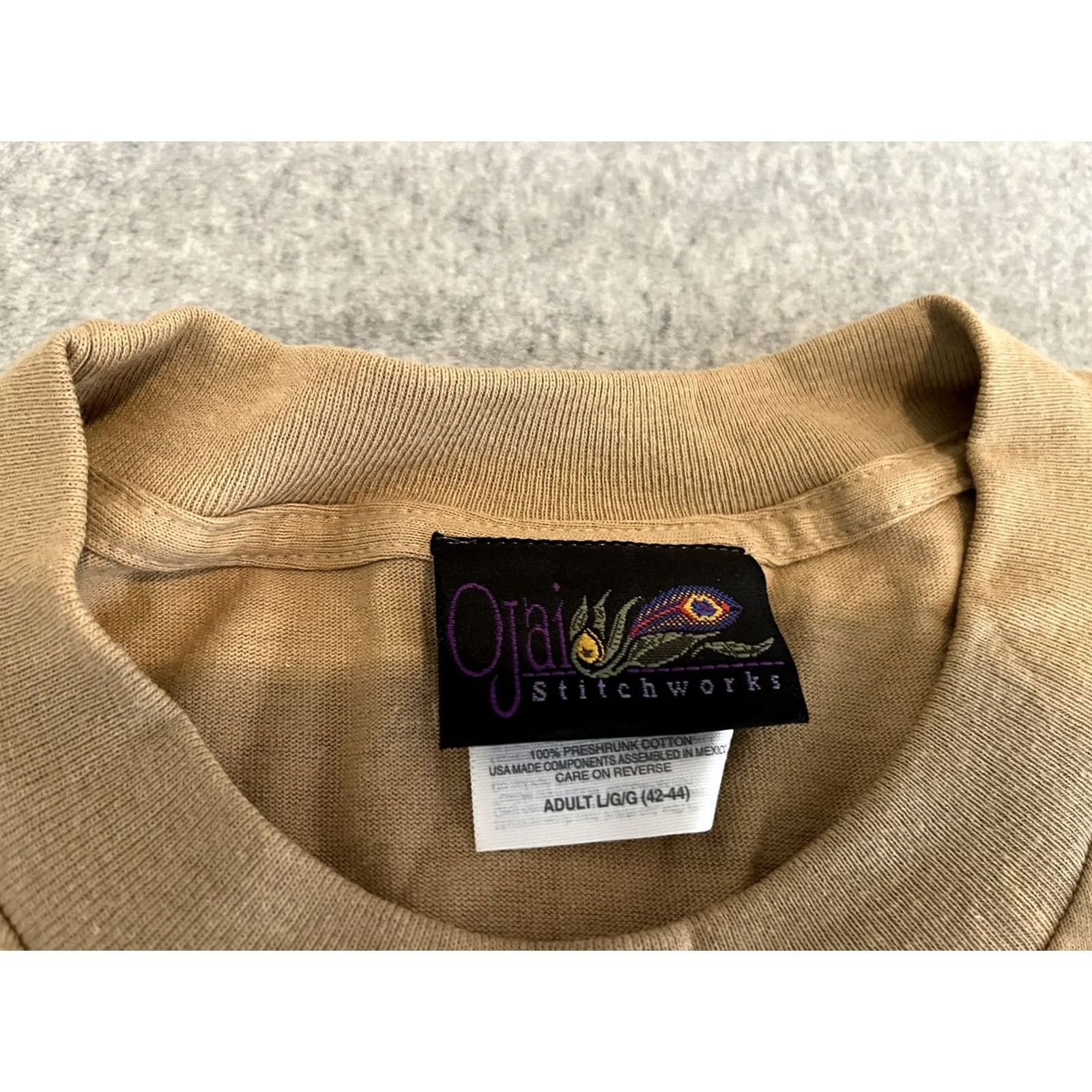 Vintage VINTAGE Esa-Pekka Salone Shirt 1999 53rd Ojai Festival Adult Large Shirt Mens Brown Cotton 90s California Music T-Shirt Size US L / EU 52-54 / 3 - 3 Thumbnail