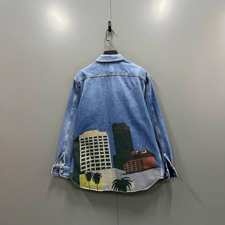 Loewe LOEWE Cartoon City Print Jeans Shirt Size M / US 6-8 / IT 42-44 - 2 Thumbnail