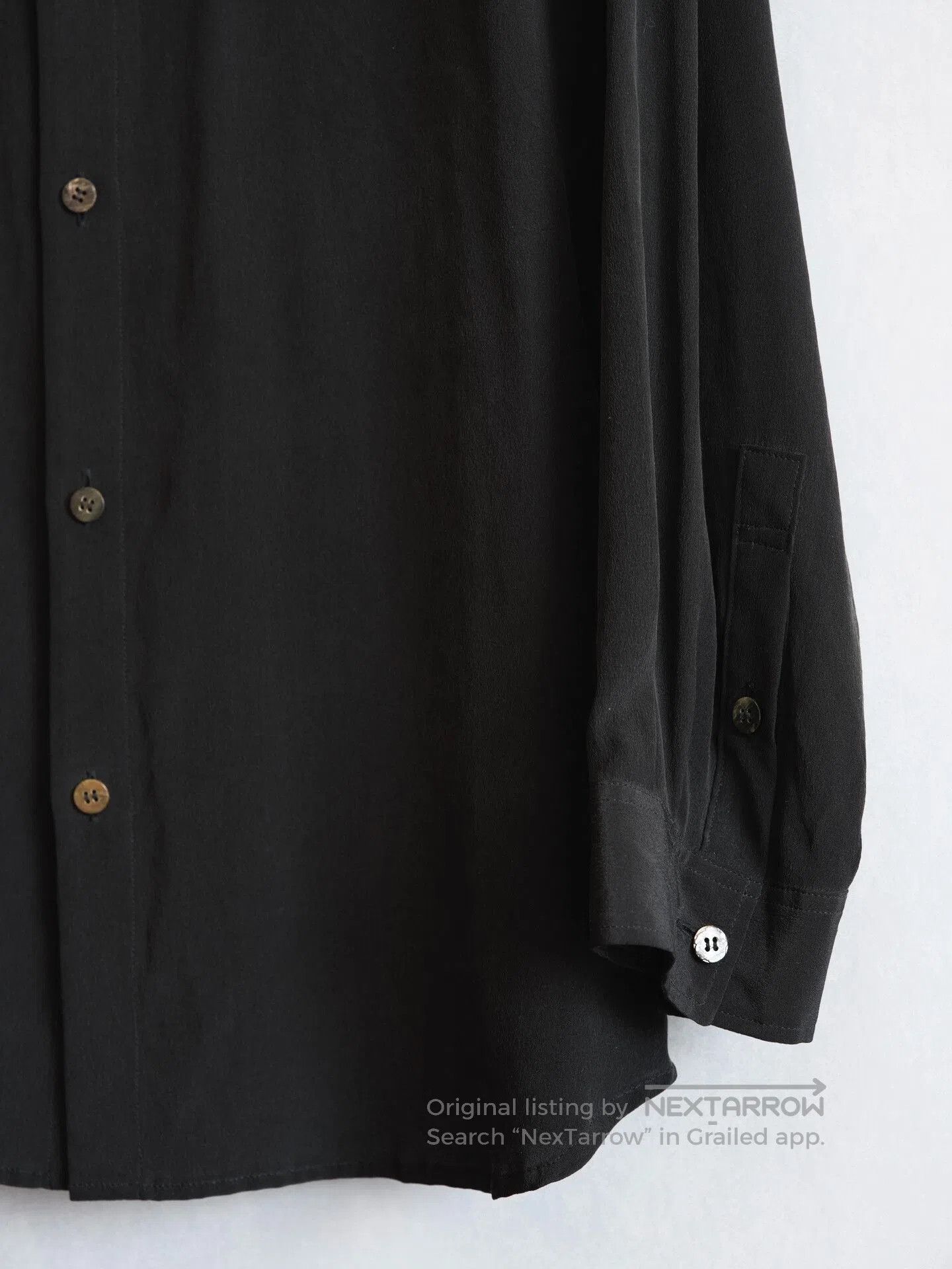 Yohji Yamamoto Yohji Yamamoto Double Collar Silk Shirt. Size XL / US 12-14 / IT 48-50 - 5 Thumbnail