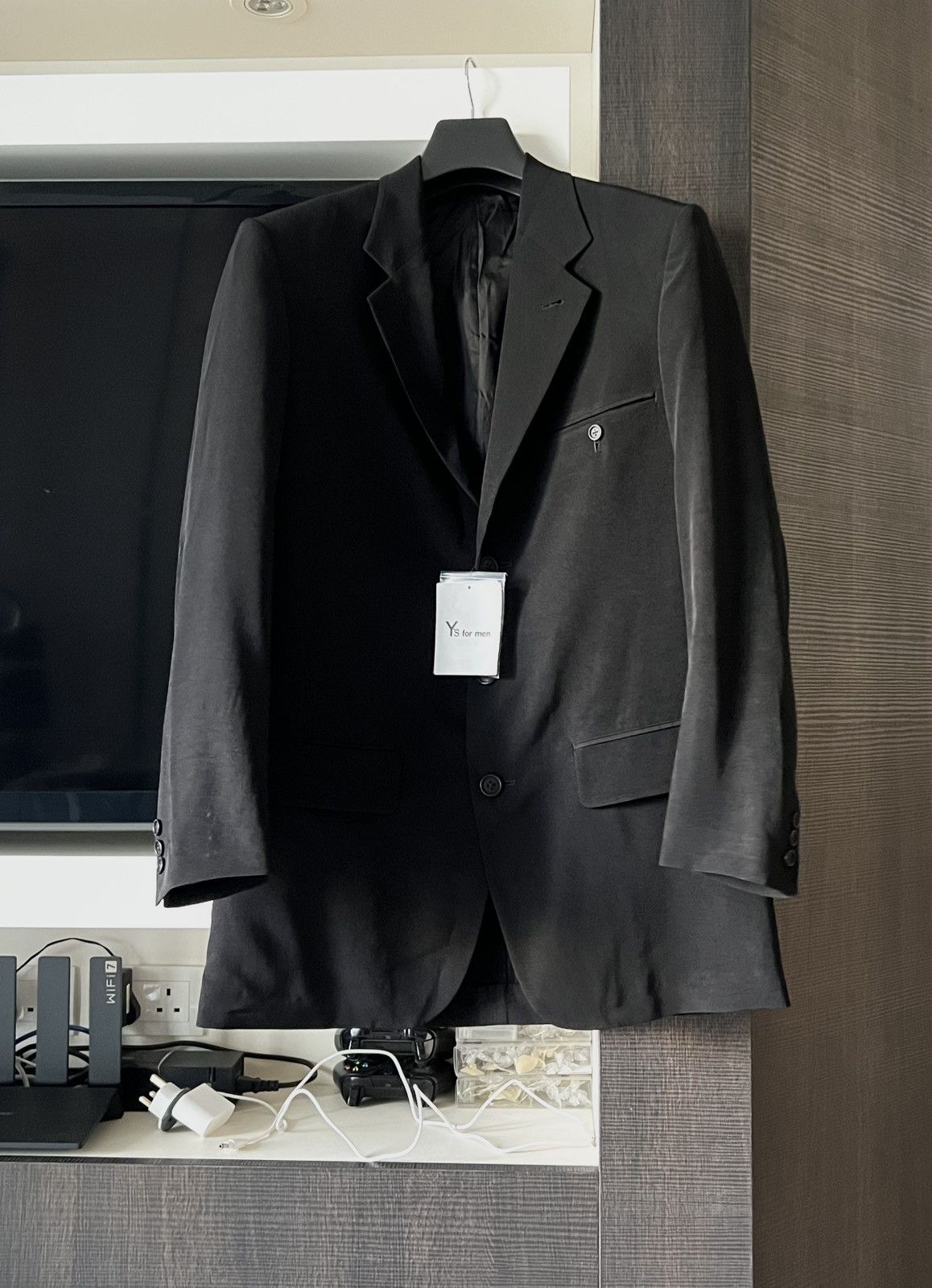 25SS Y's for men TA TUXEDO JACKET WITH DOUBLE RIMMED POCKET