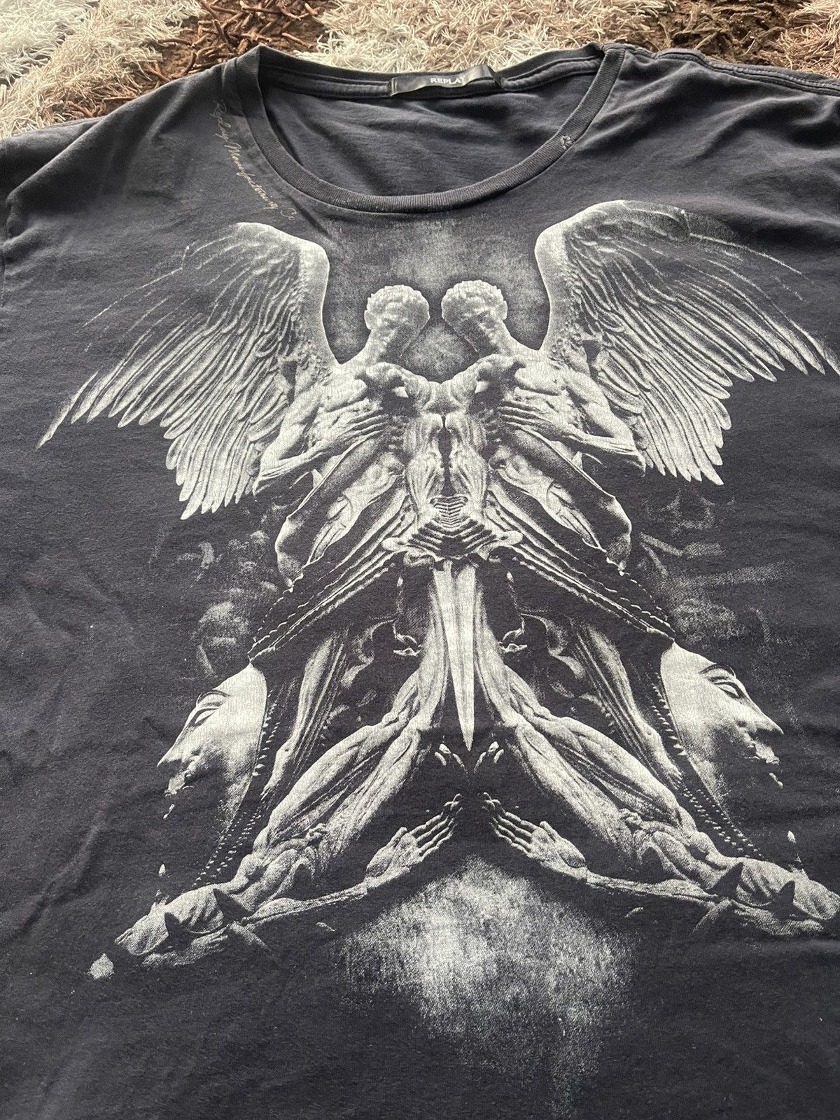 Japanese Brand × Replay × Vintage 🔥HOT🔥VINTAGE REPLAY MANUFACTOURING CO TEE VERY RARE Size US M / EU 48-50 / 2 - 2 Thumbnail