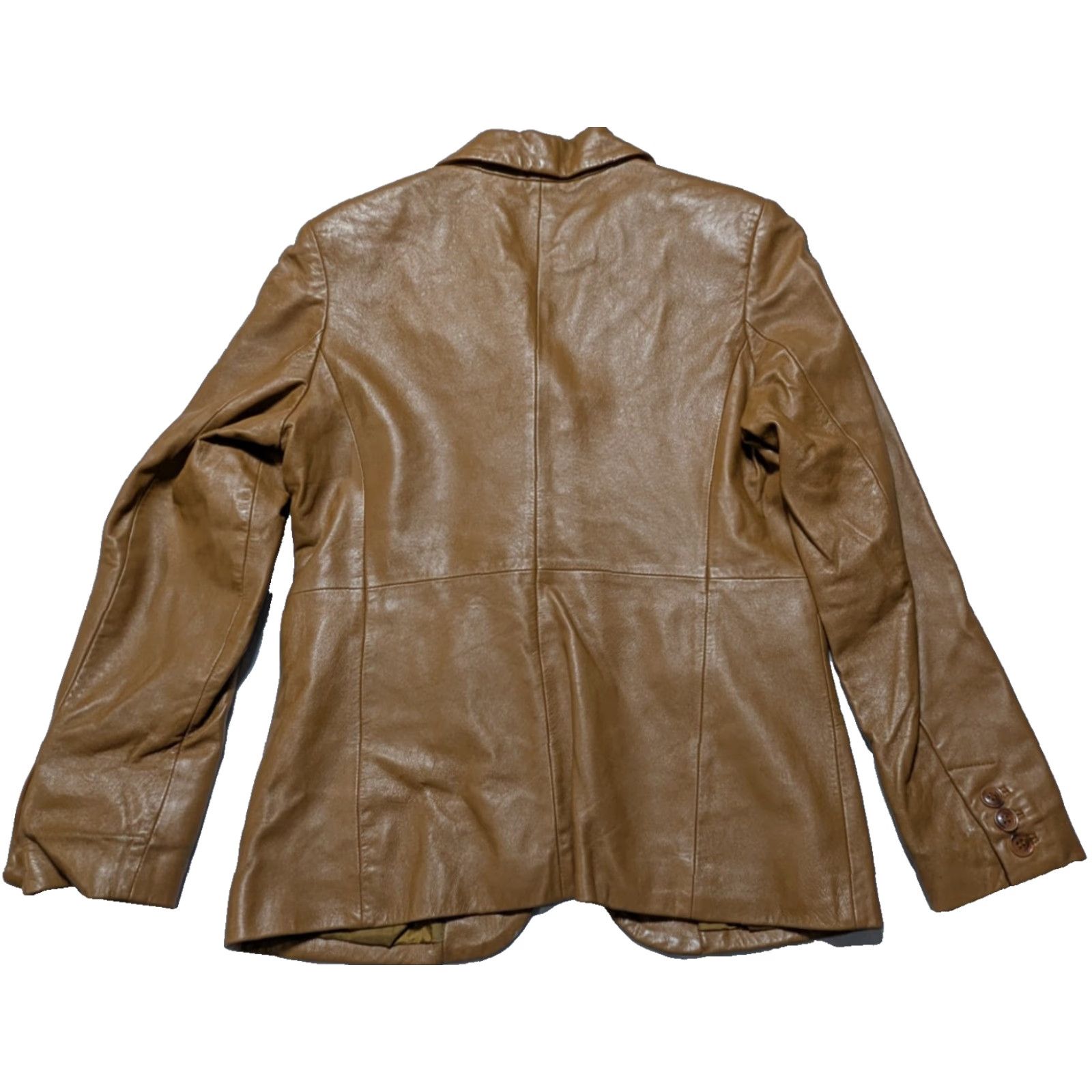 Hudson HUDSON Outerwear Women Medium Brown Leather Lined Jacket Size M / US 6-8 / IT 42-44 - 2 Thumbnail