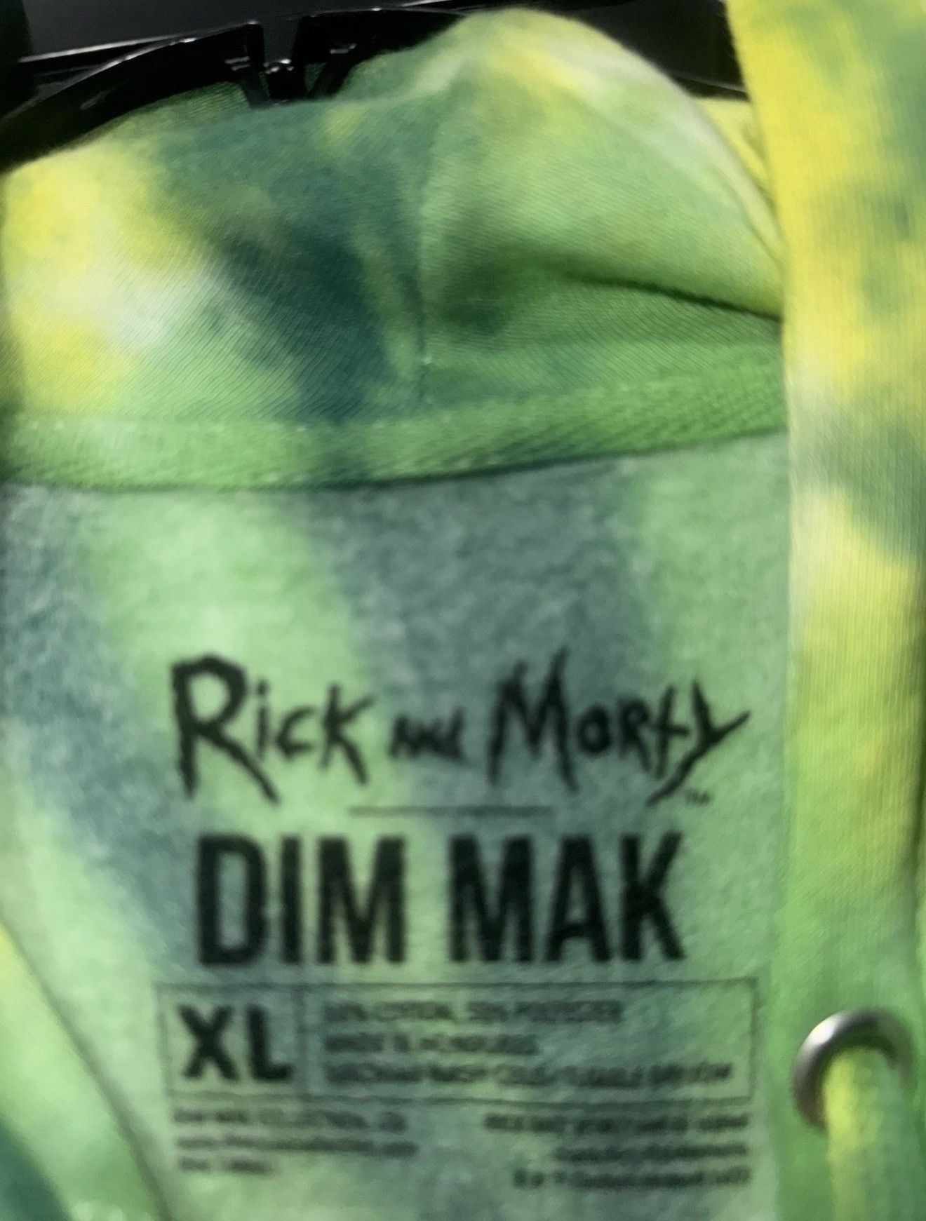 Other Rick and Morty x Dim Mak Green Tie Dye Hoodie XL Rare Collab Size US XL / EU 56 / 4 - 2 Thumbnail
