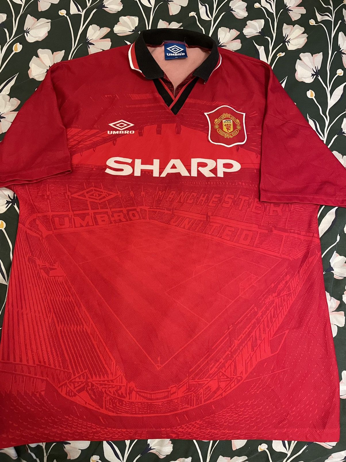 Manchester United home 1994/1995 football jersey