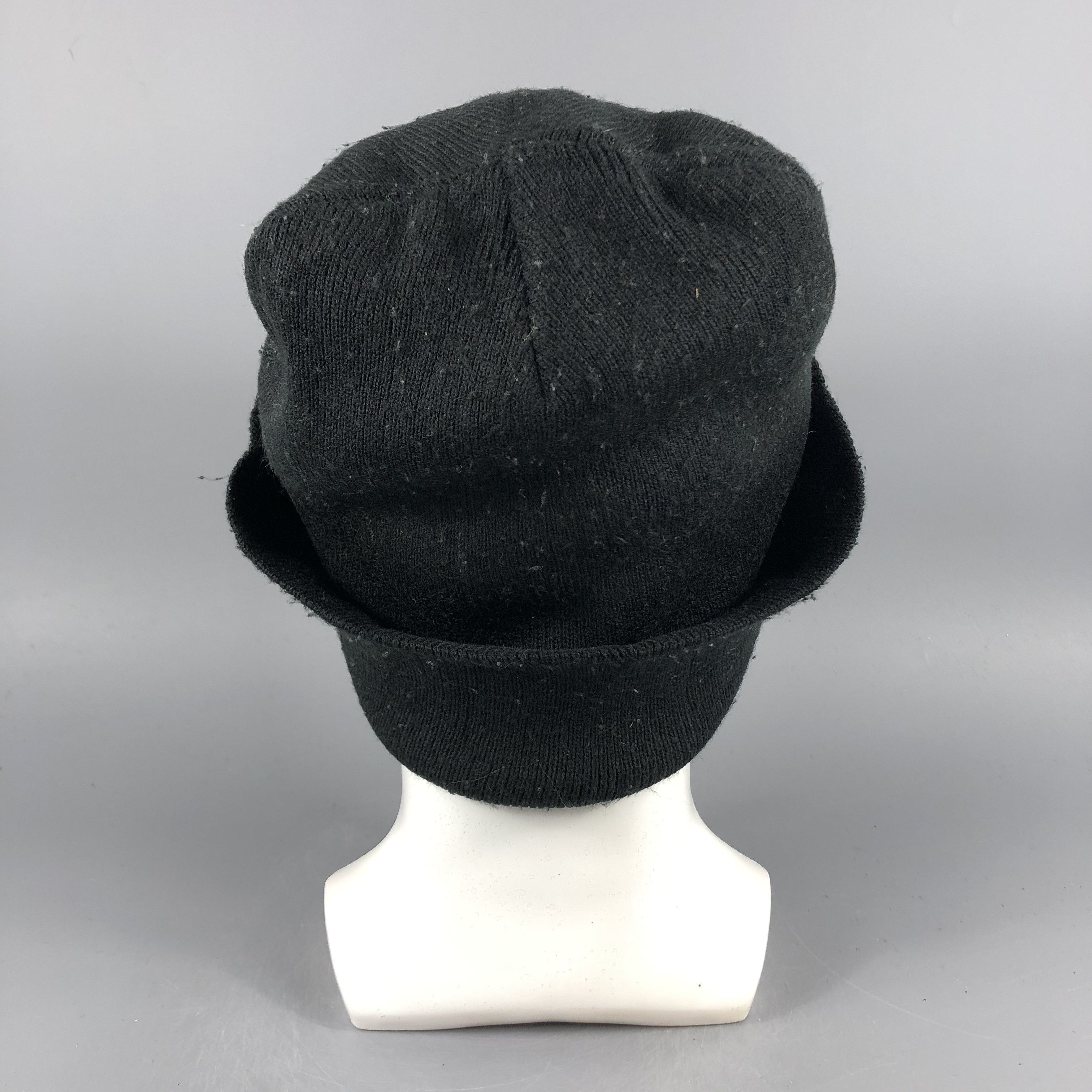 Vintage Special Issued Black Beanie Snow Hat Snow Cap -D1190 Size ONE SIZE - 3 Thumbnail