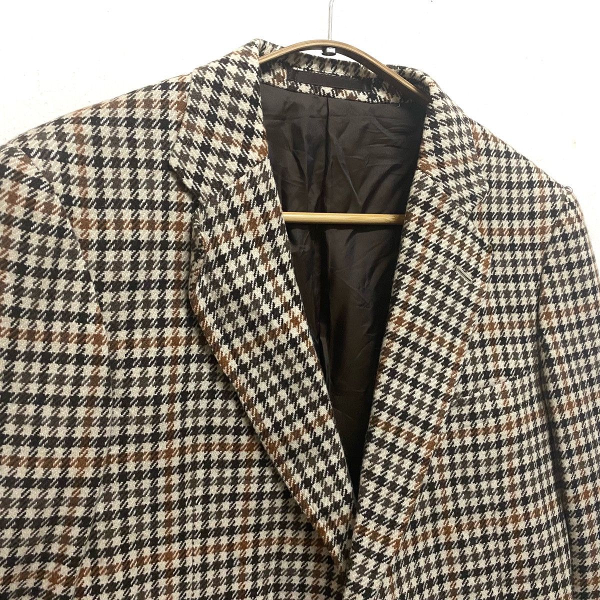 Burberry Vintage BURBERRYS England Harringbone Wool Jacket Size 42L - 2 Thumbnail